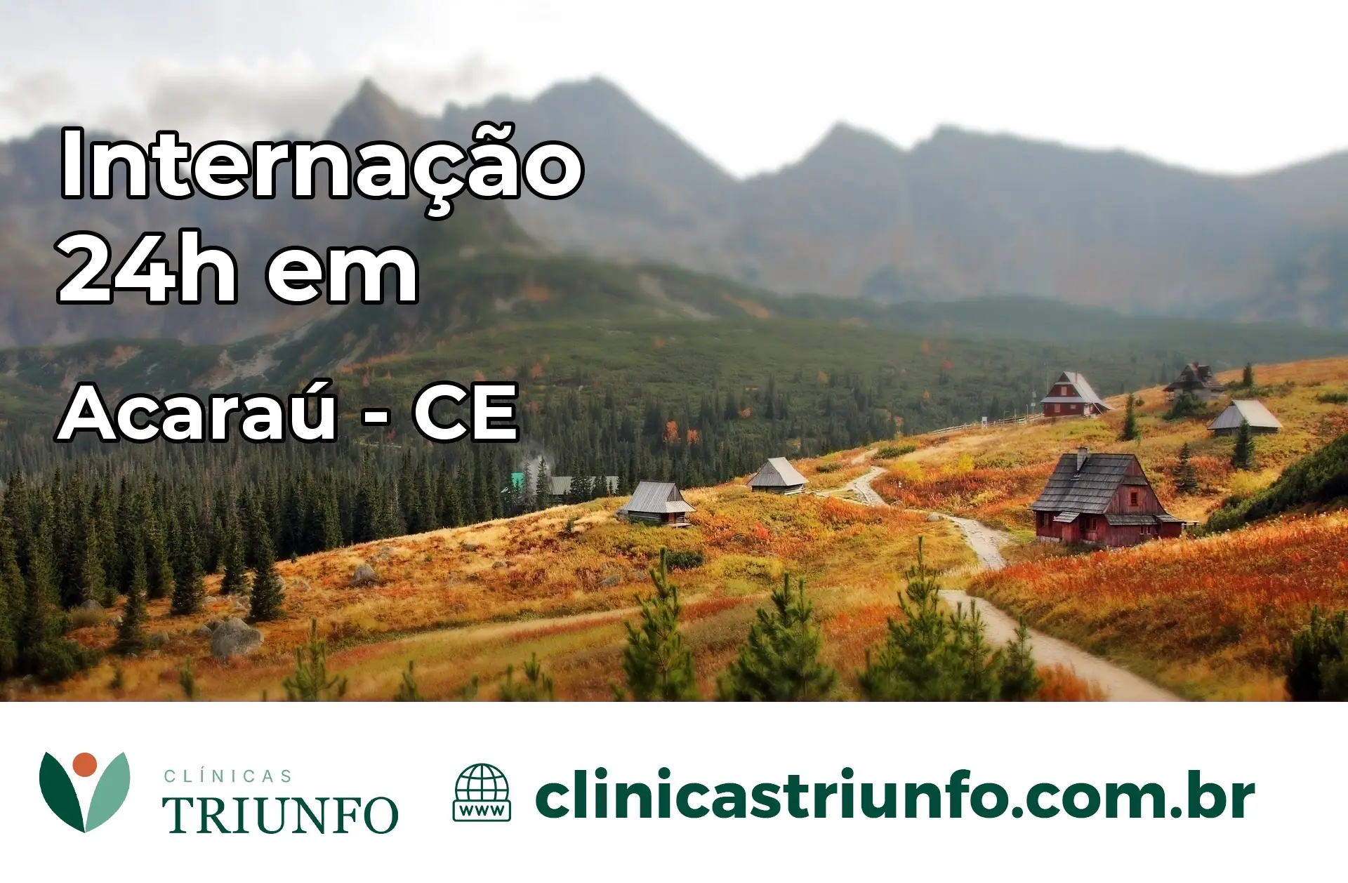 Internação 24 horas em Acaraú – CE