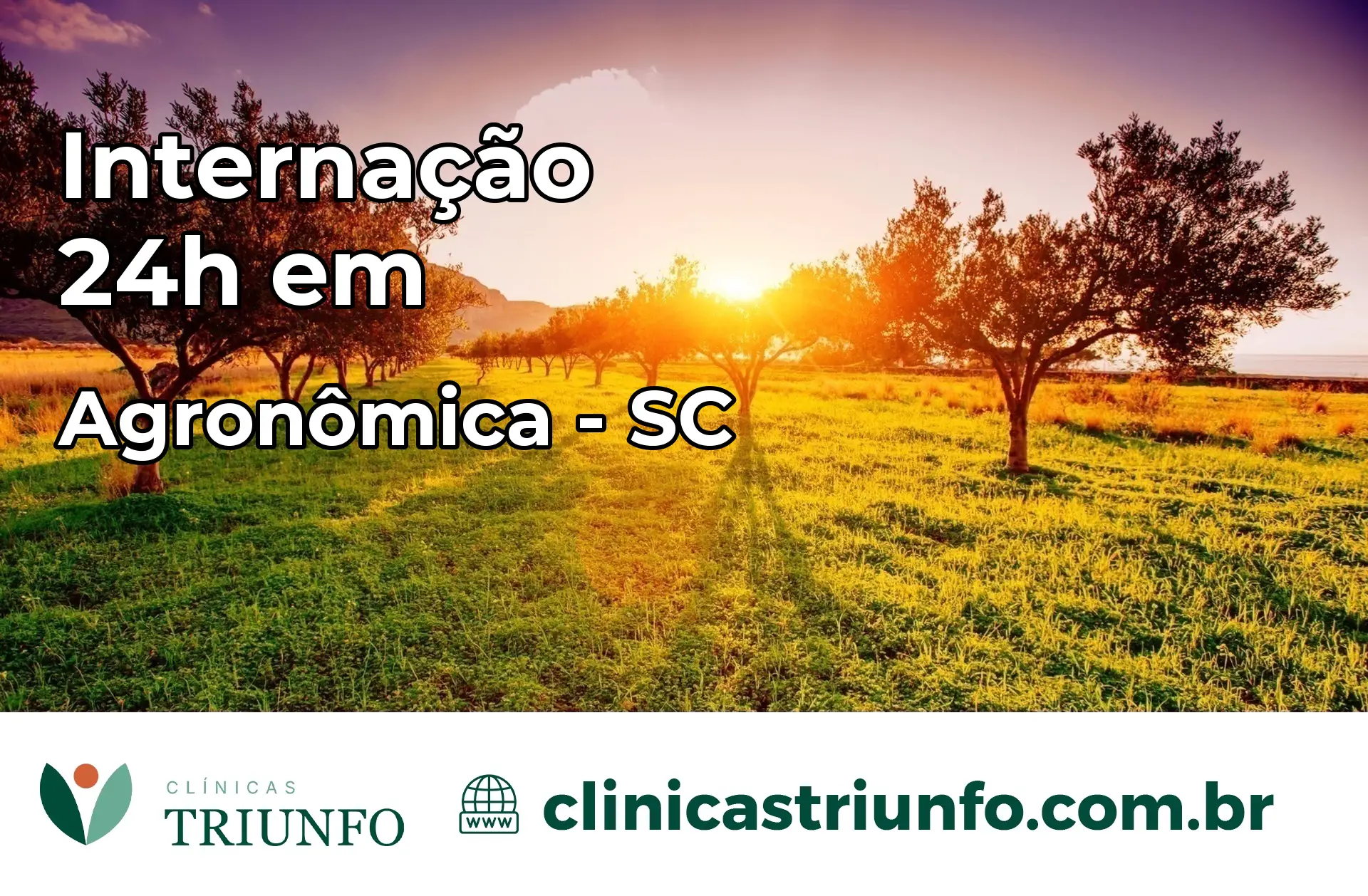 Internação 24 horas em Agronômica – SC