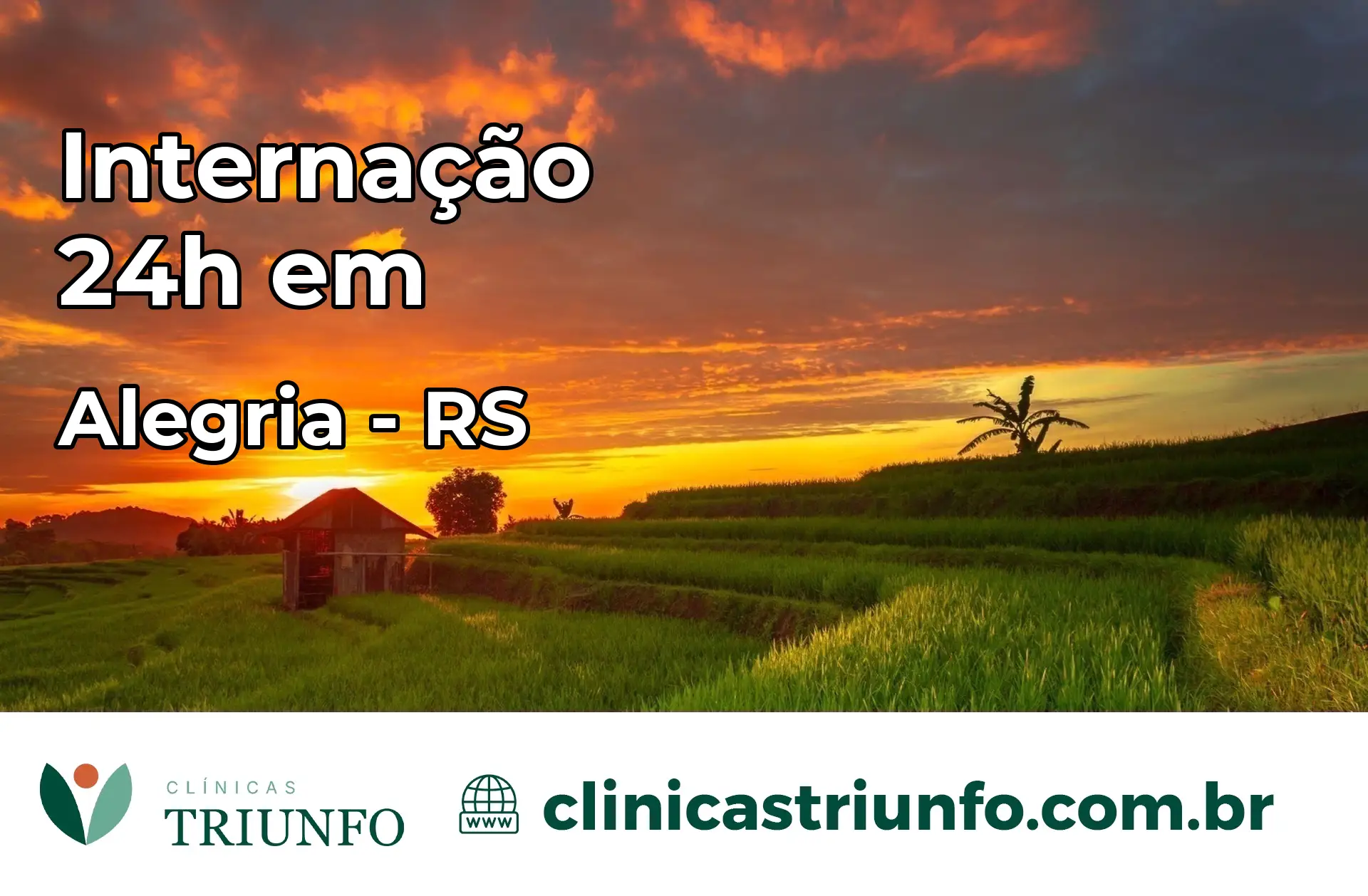 Internação 24 horas em Alegria – RS