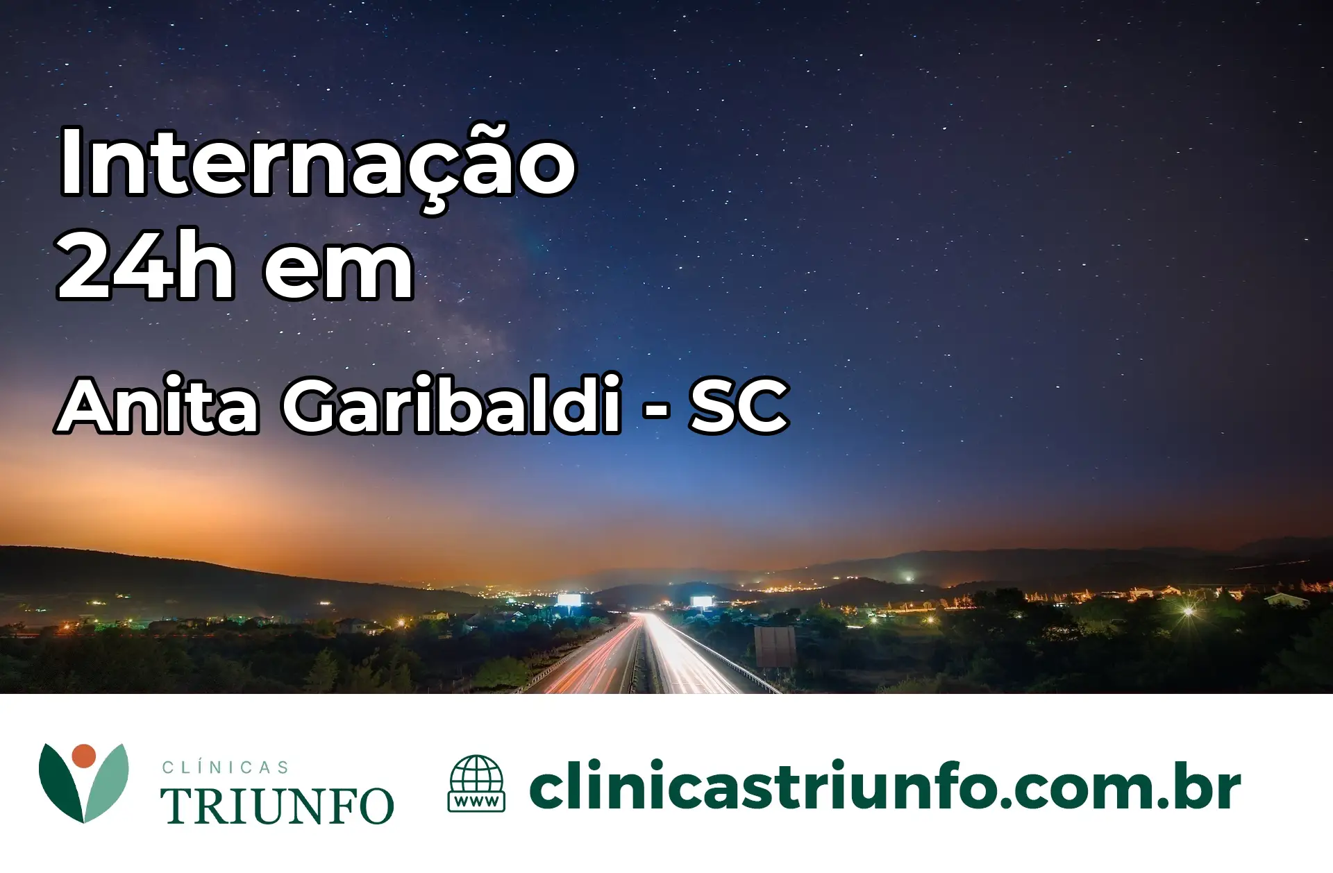 Internação 24 horas em Anita Garibaldi – SC