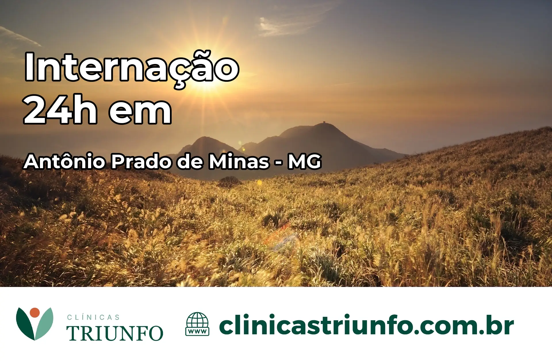 Internação 24 horas em Antônio Prado de Minas – MG