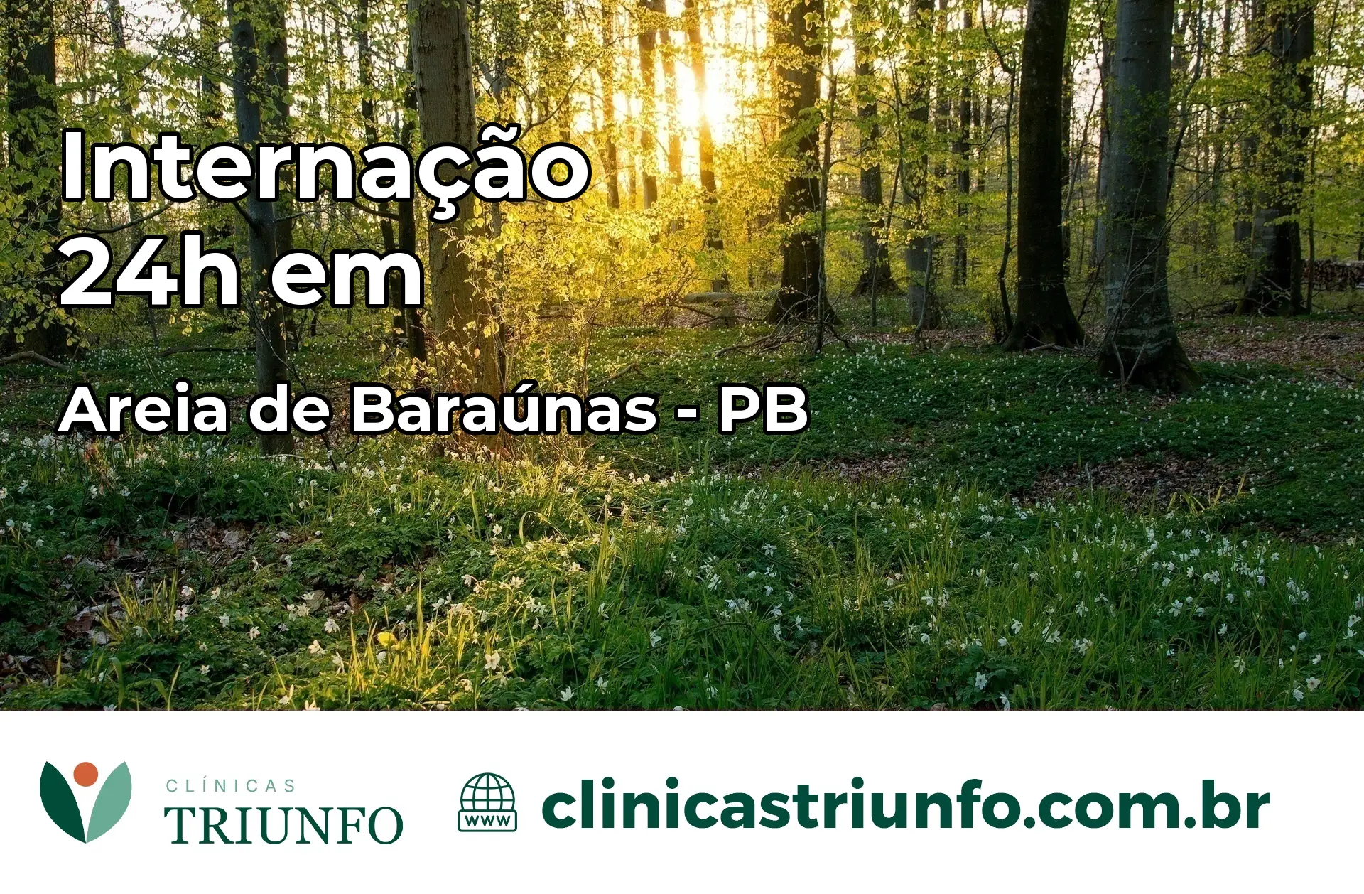 Internação 24 horas em Areia de Baraúnas – PB