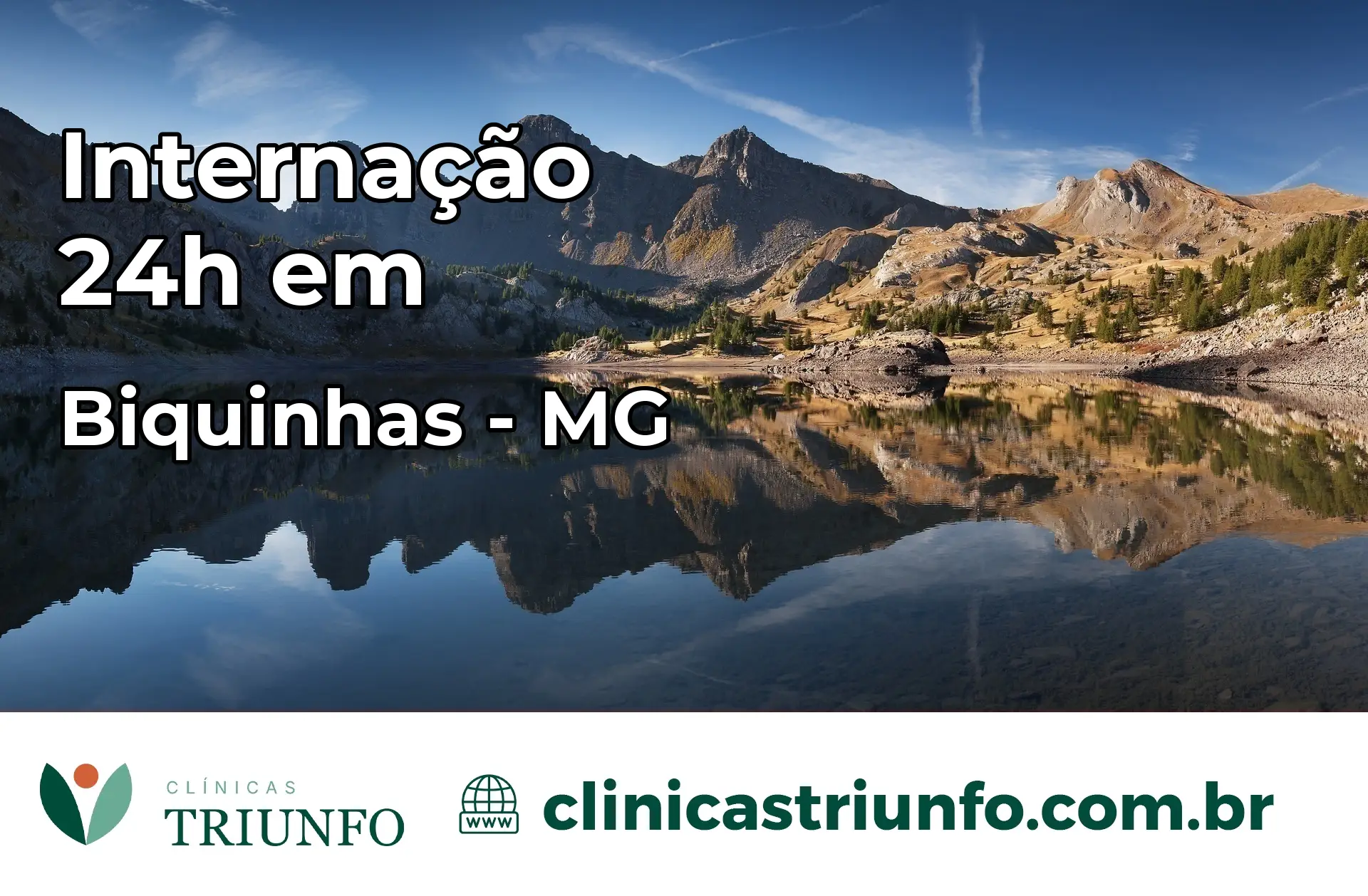 Internação 24 horas em Biquinhas – MG