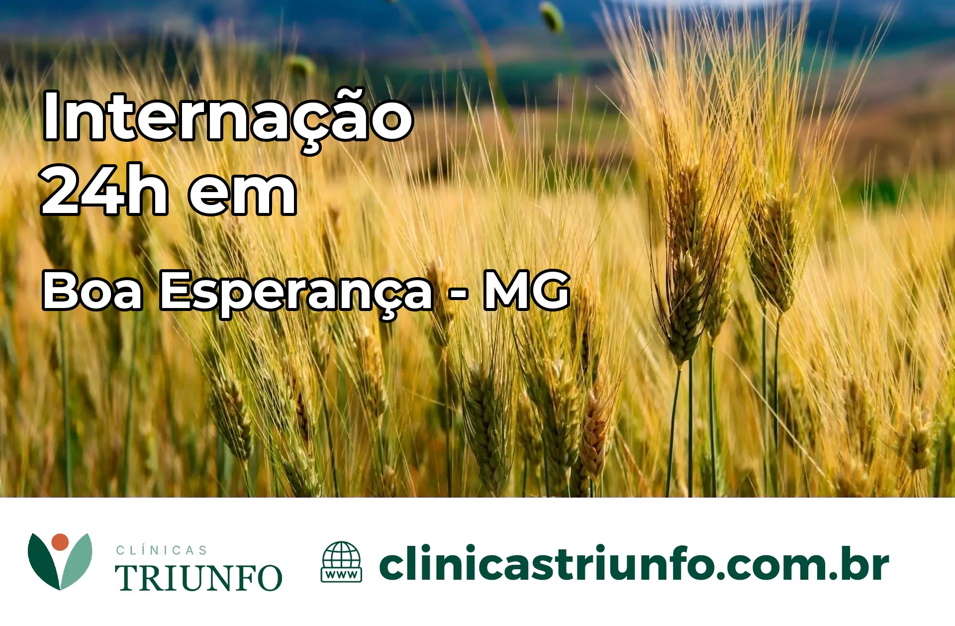 Internação 24 horas em Boa Esperança – MG