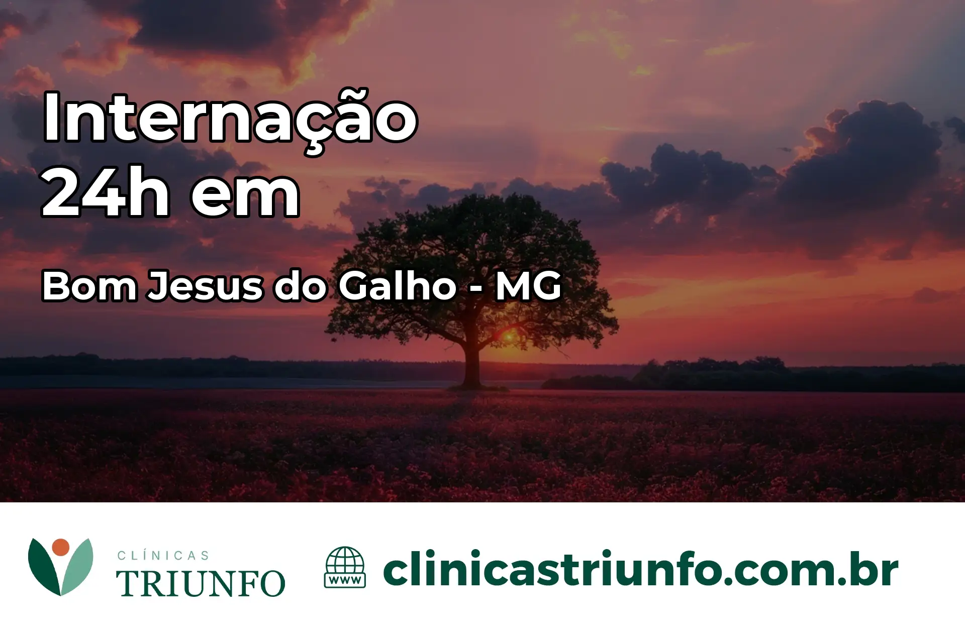 Internação 24 horas em Bom Jesus do Galho – MG
