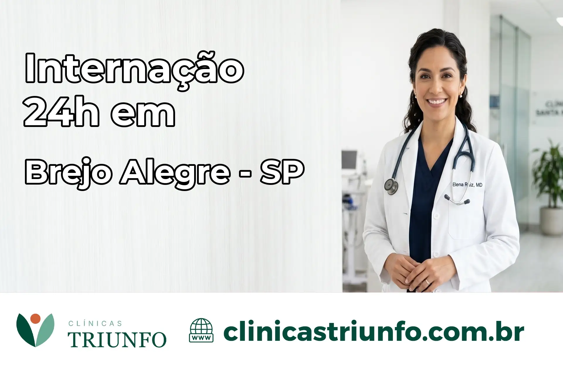 Internação 24 horas em Brejo Alegre – SP