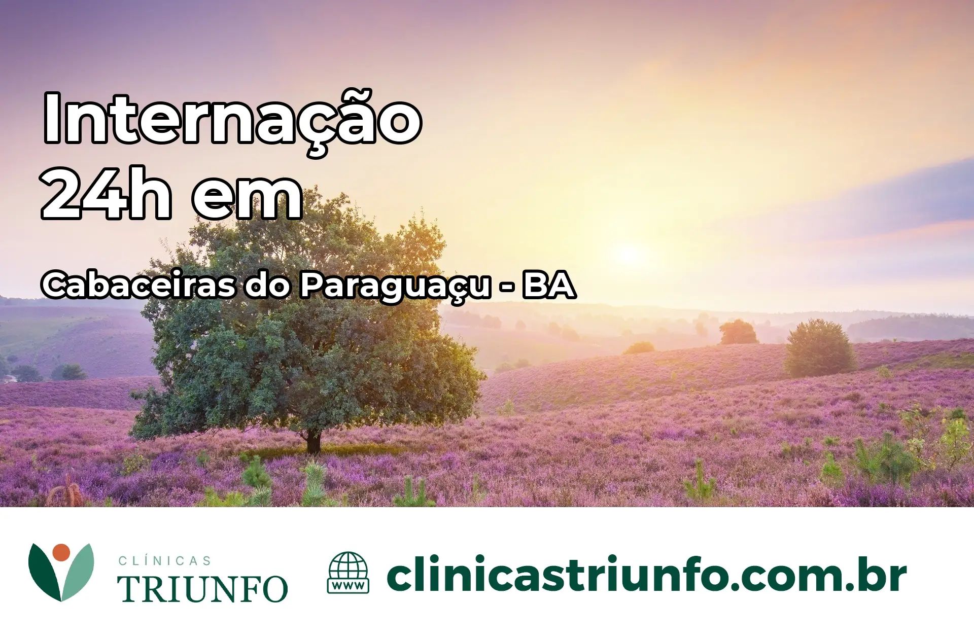 Internação 24 horas em Cabaceiras do Paraguaçu – BA