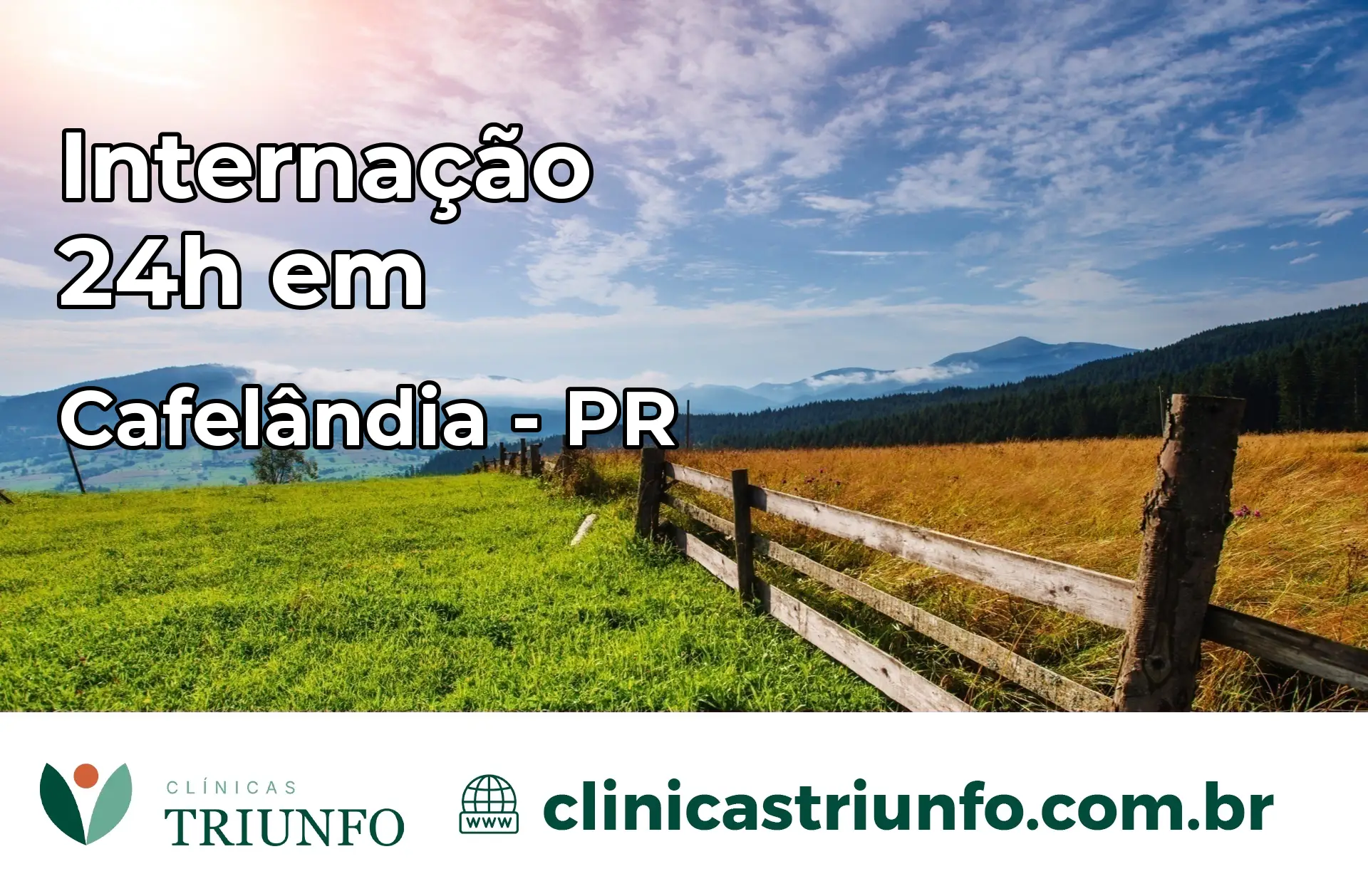 Internação 24 horas em Cafelândia – PR
