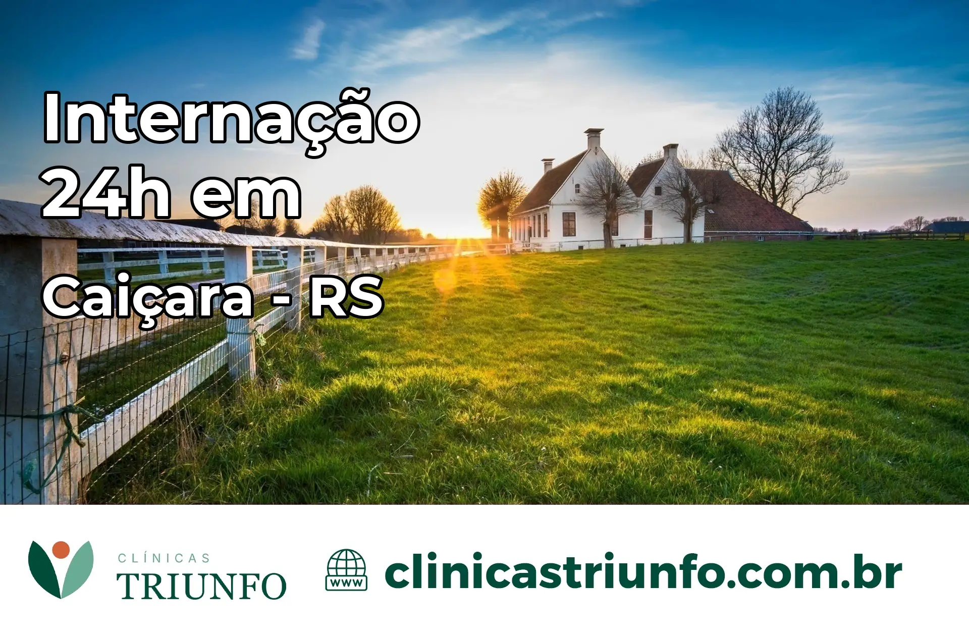 Internação 24 horas em Caiçara – RS