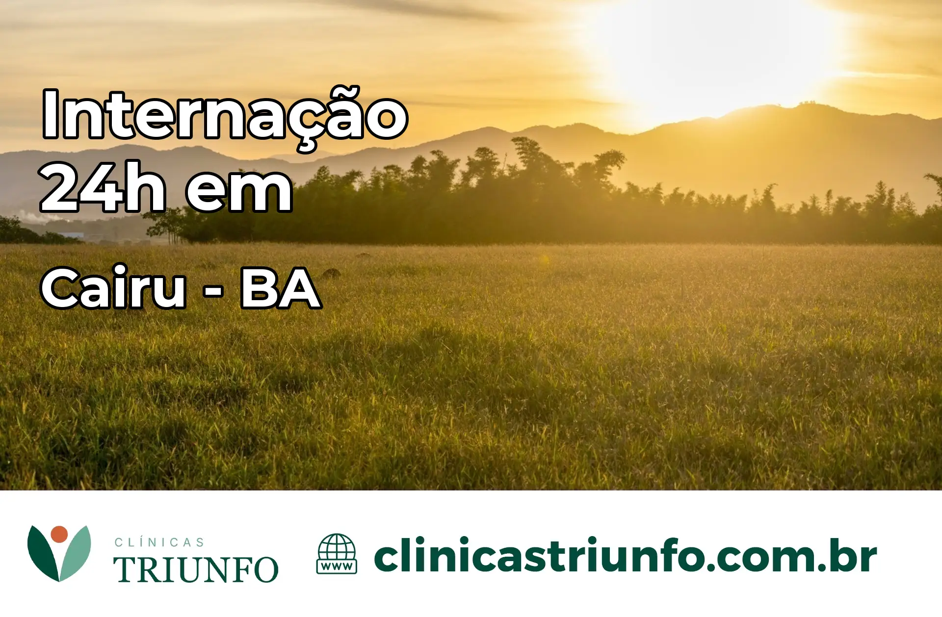Internação 24 horas em Cairu – BA