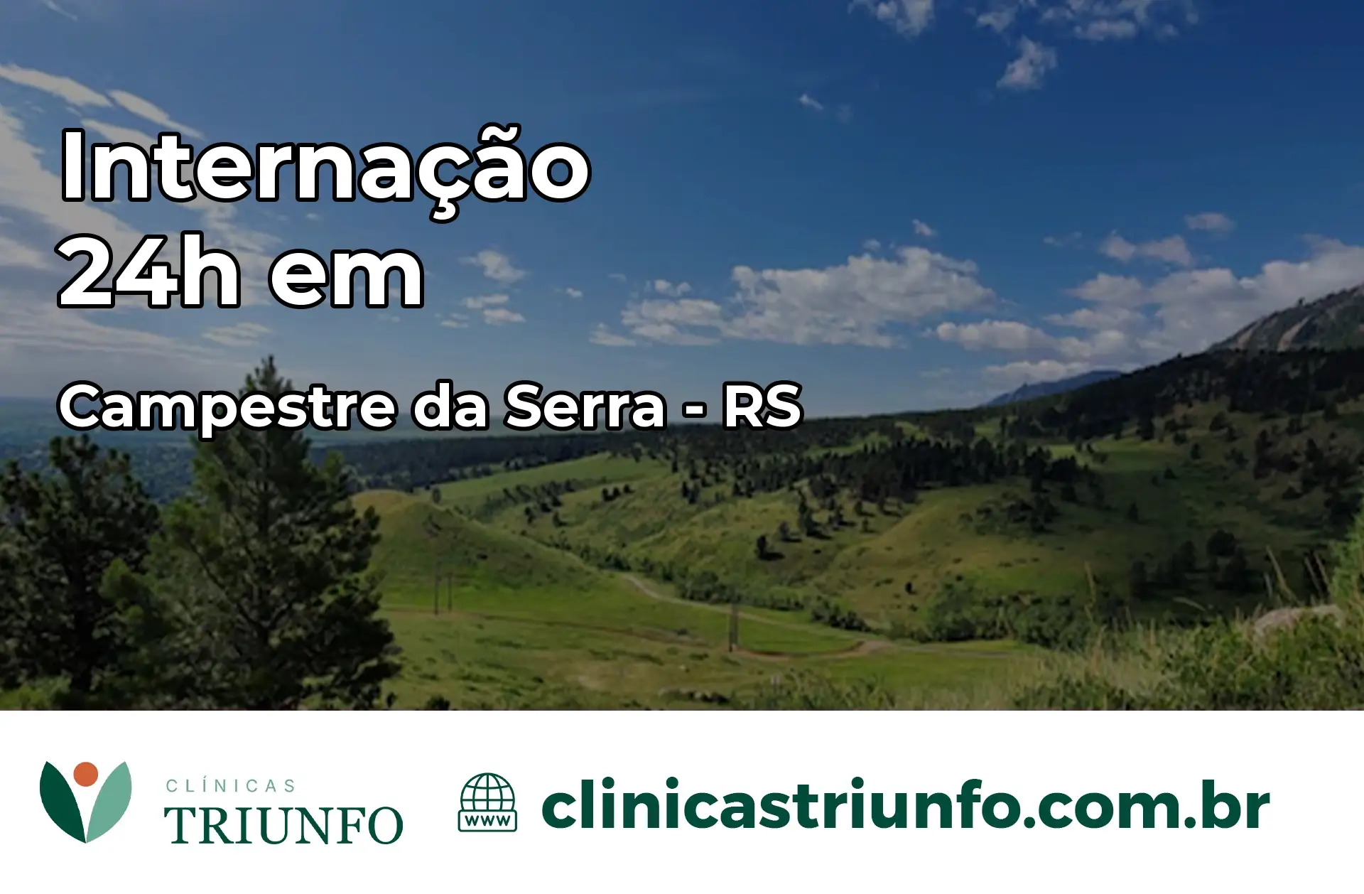 Internação 24 horas em Campestre da Serra – RS