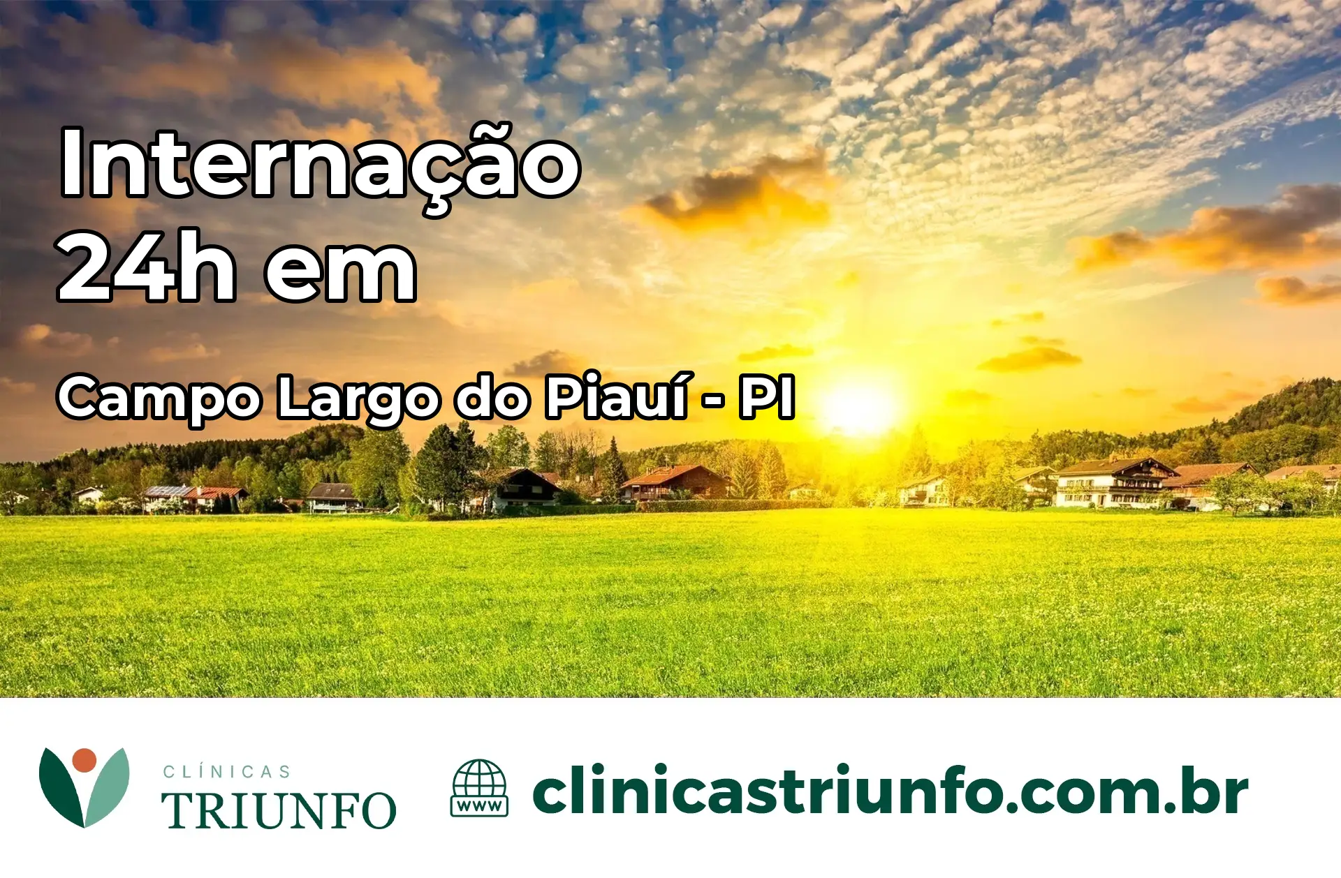 Internação 24 horas em Campo Largo do Piauí – PI