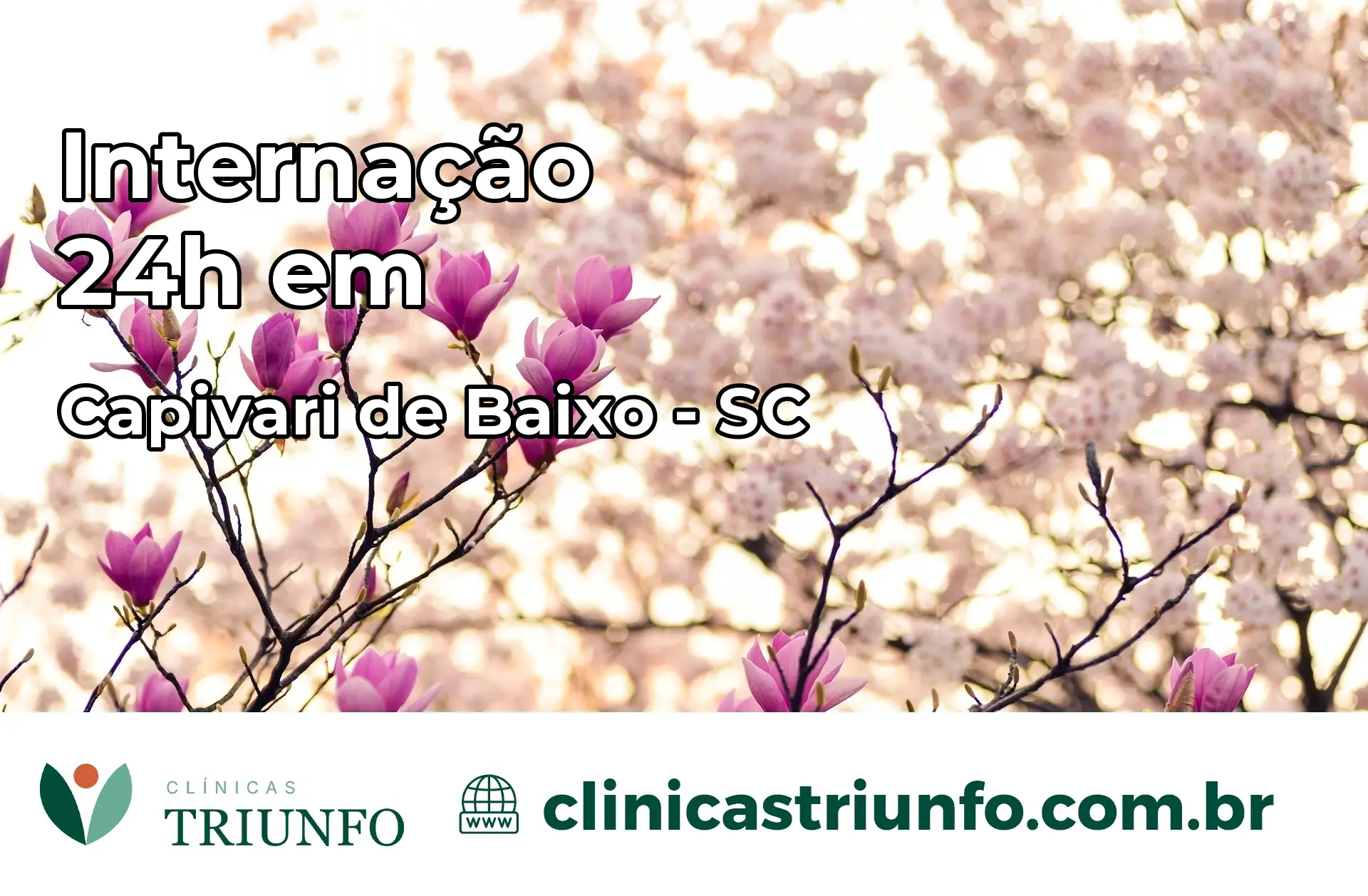 Internação 24 horas em Capivari de Baixo – SC