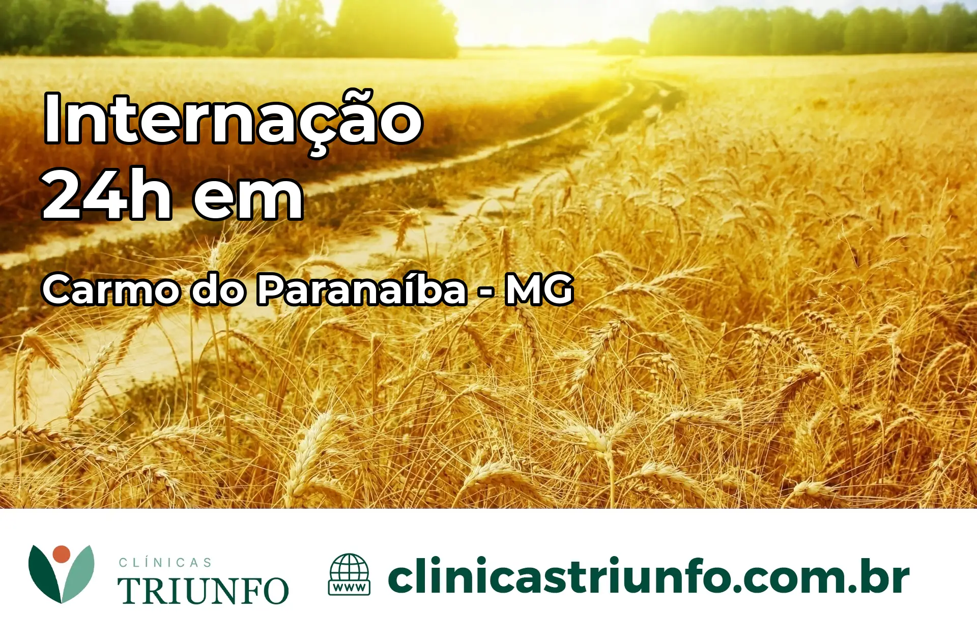 Internação 24 horas em Carmo do Paranaíba – MG