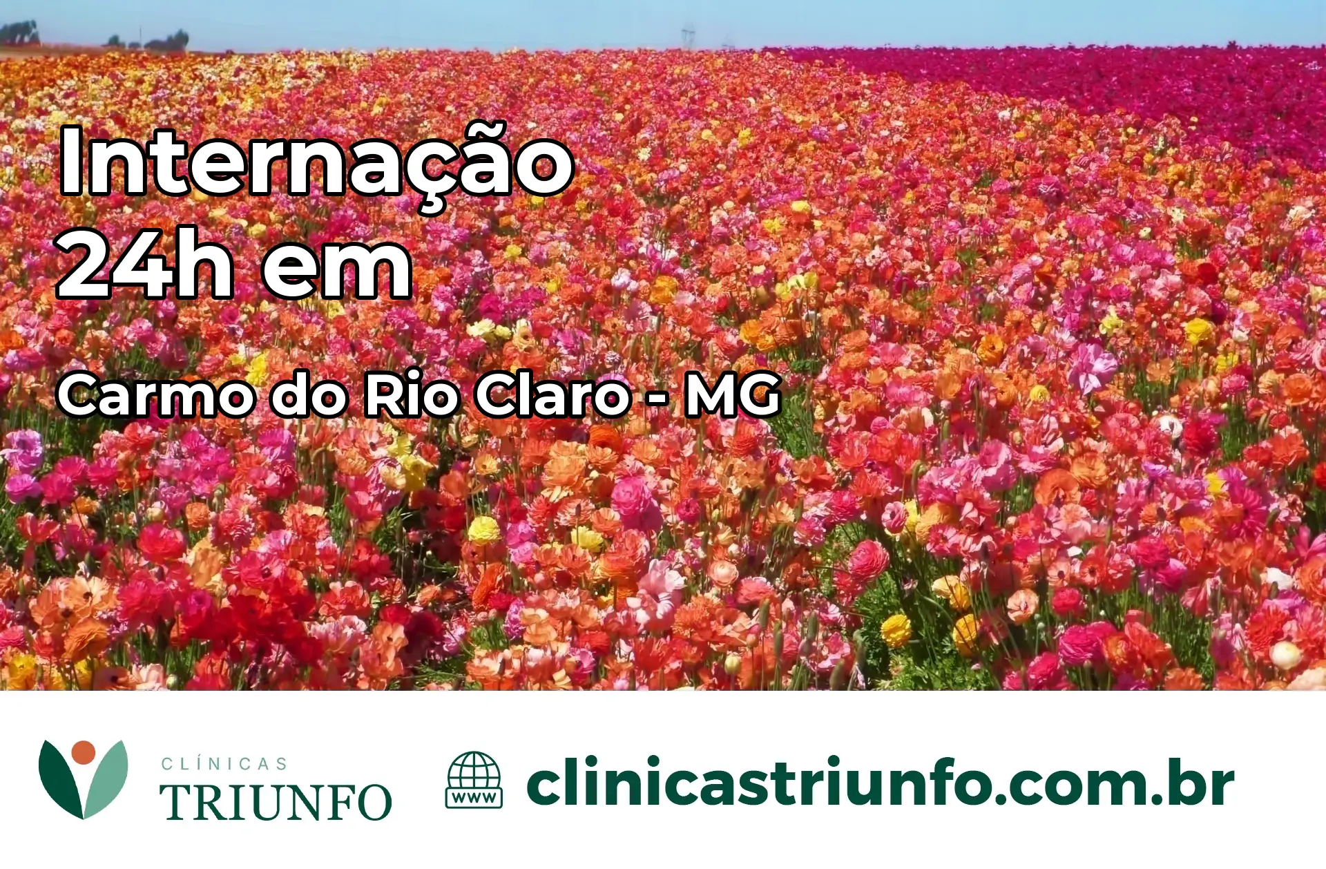 Internação 24 horas em Carmo do Rio Claro – MG
