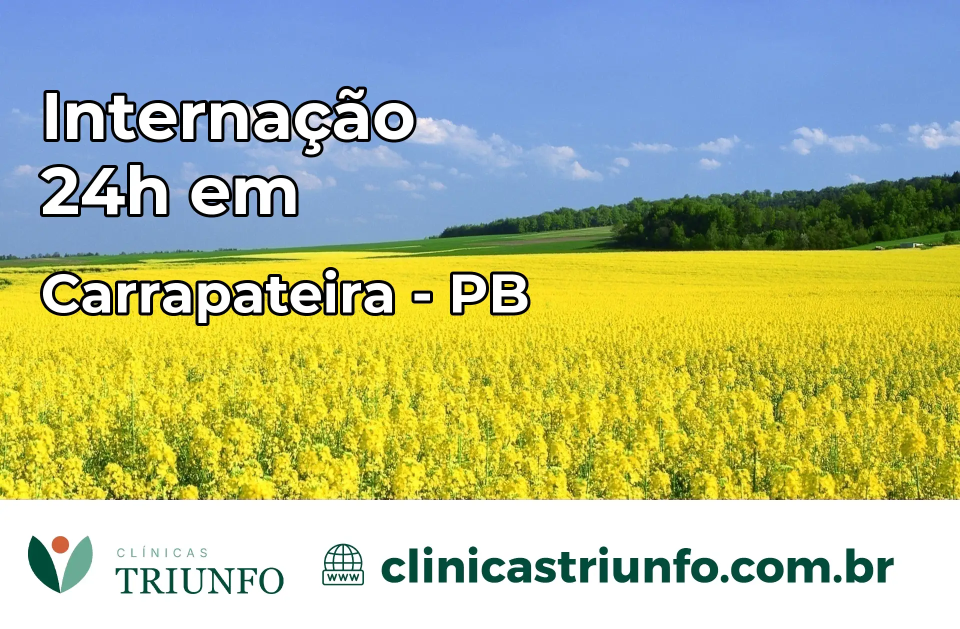 Internação 24 horas em Carrapateira – PB