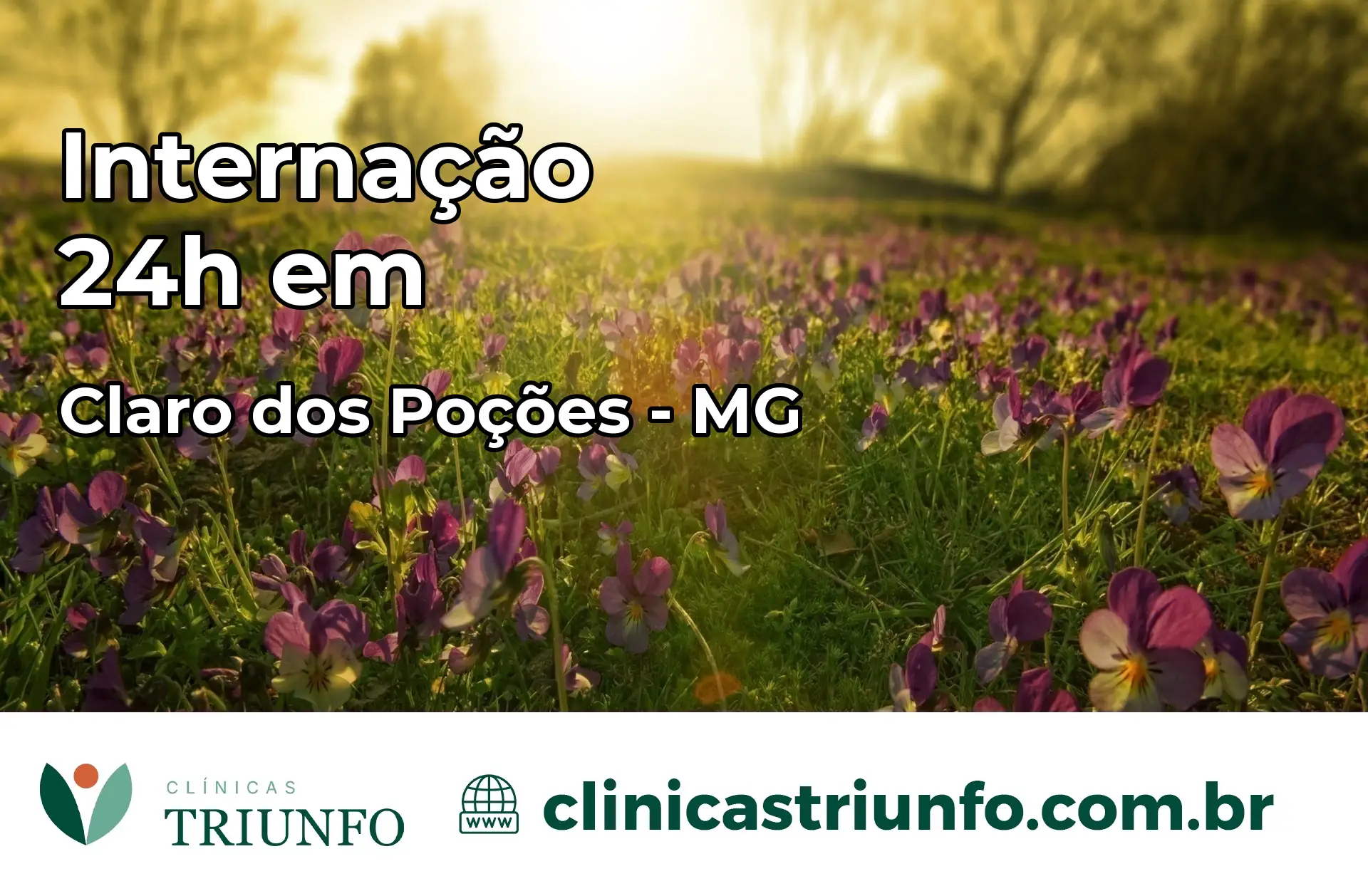 Internação 24 horas em Claro dos Poções – MG