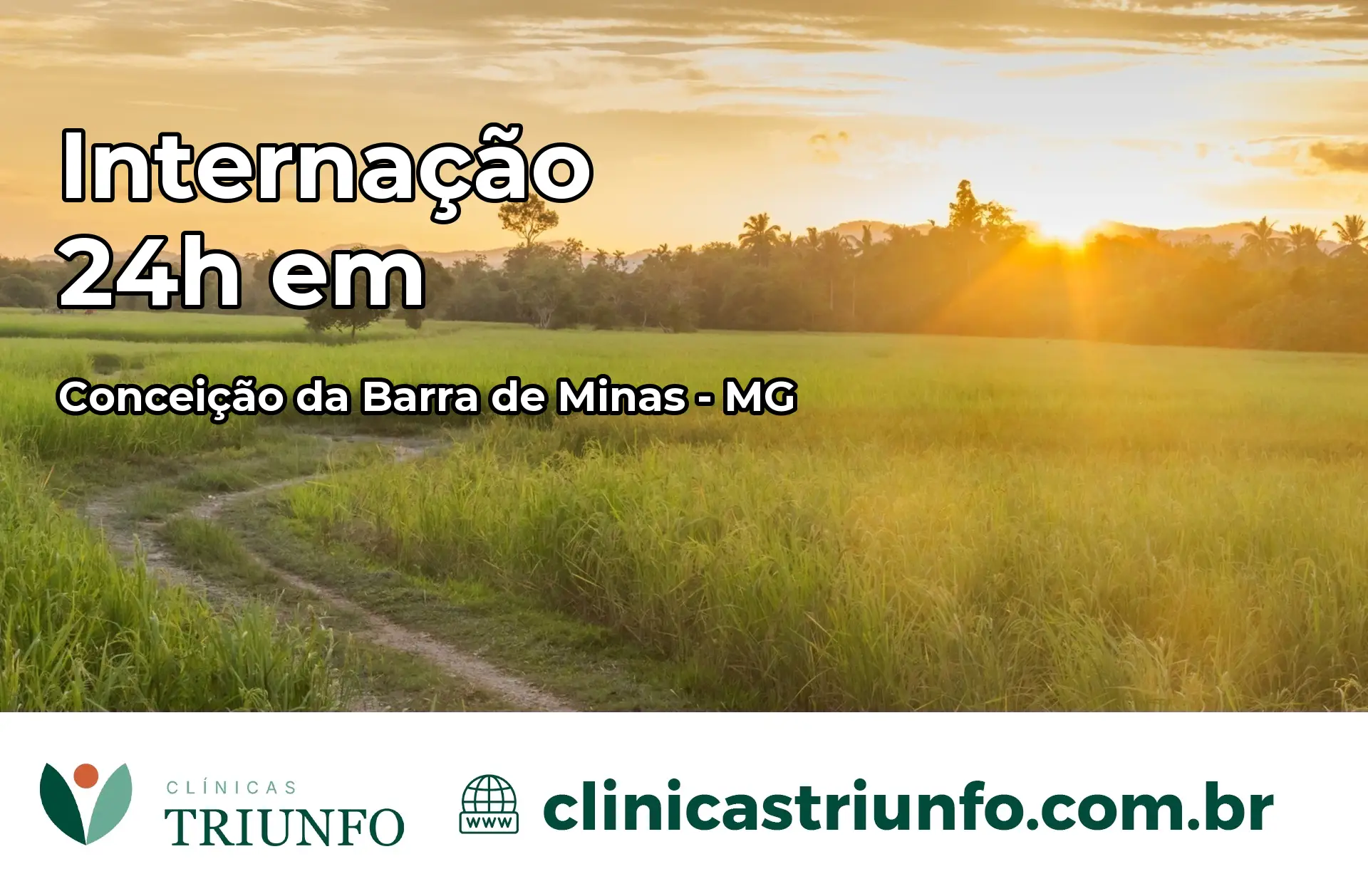 Internação 24 horas em Conceição da Barra de Minas – MG