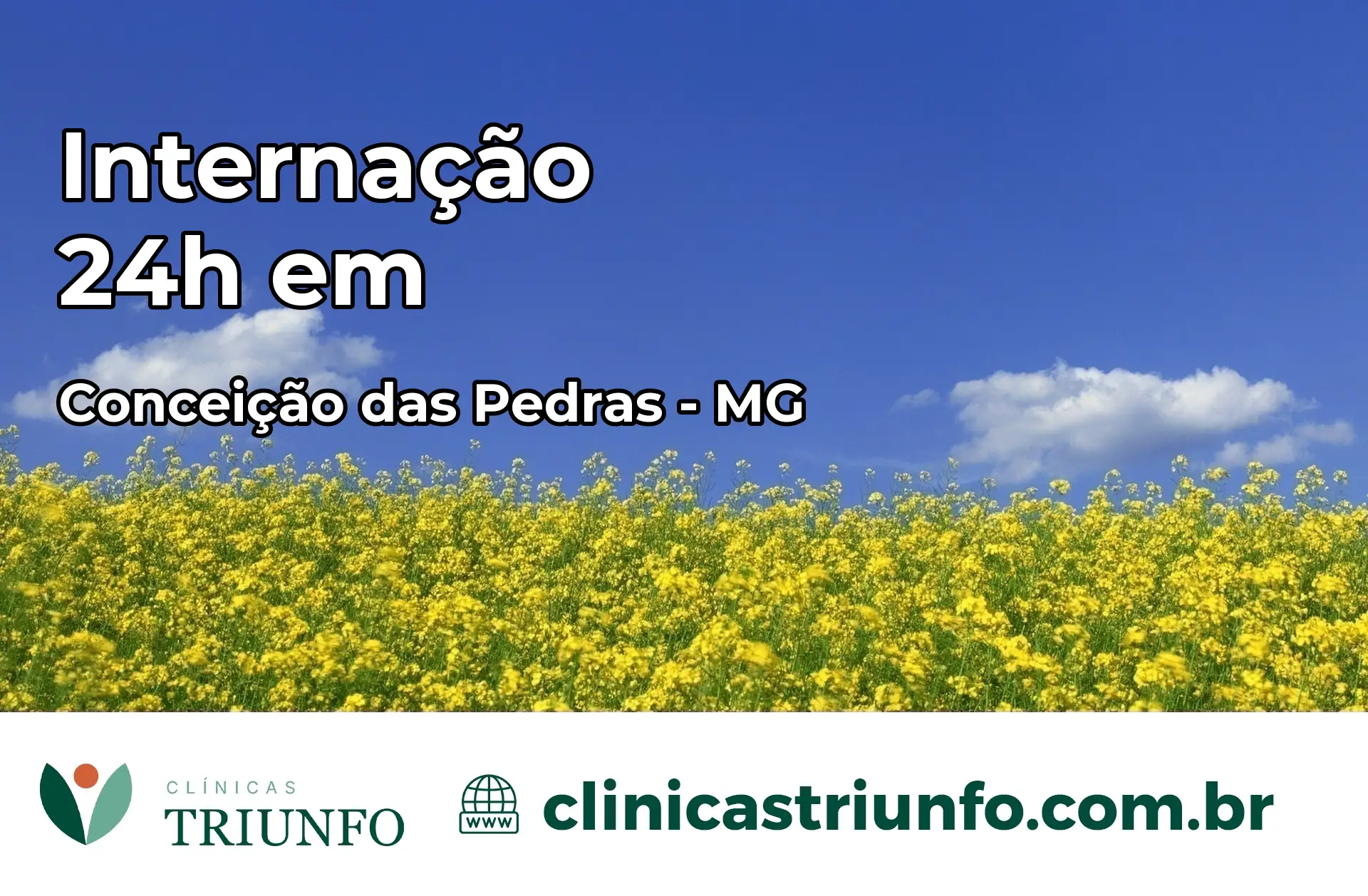 Internação 24 horas em Conceição das Pedras – MG