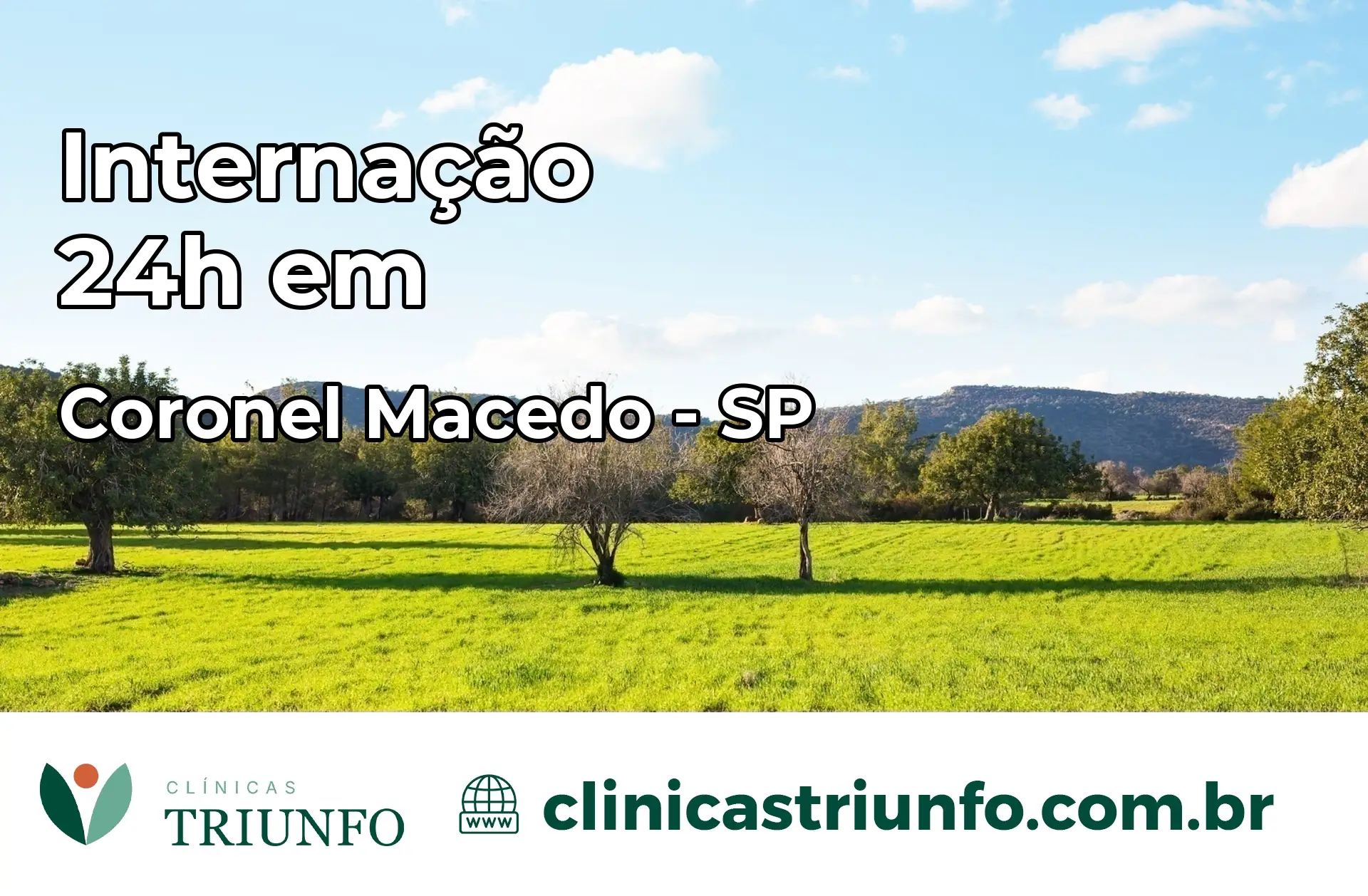 Internação 24 horas em Coronel Macedo – SP