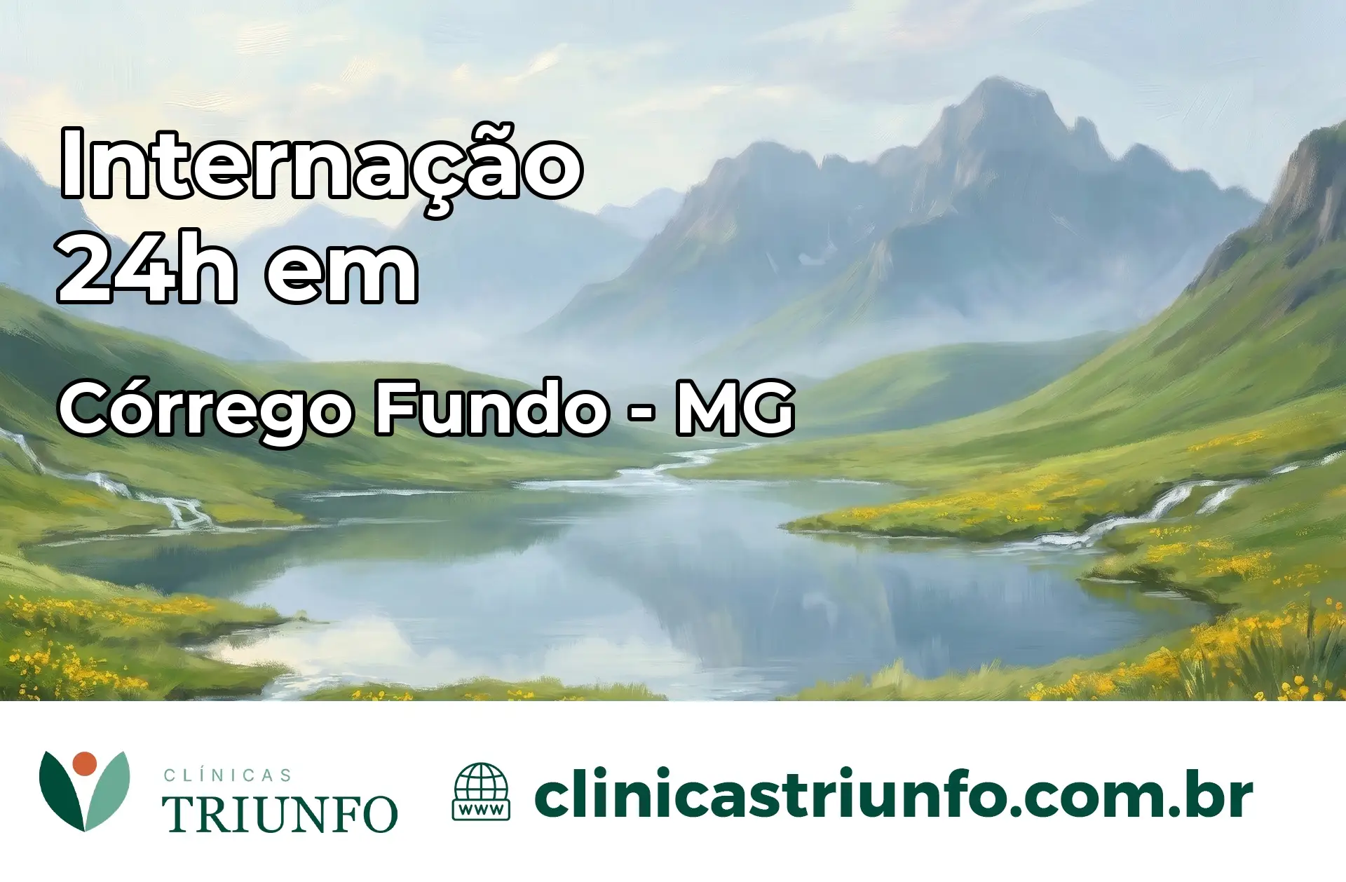 Internação 24 horas em Córrego Fundo – MG