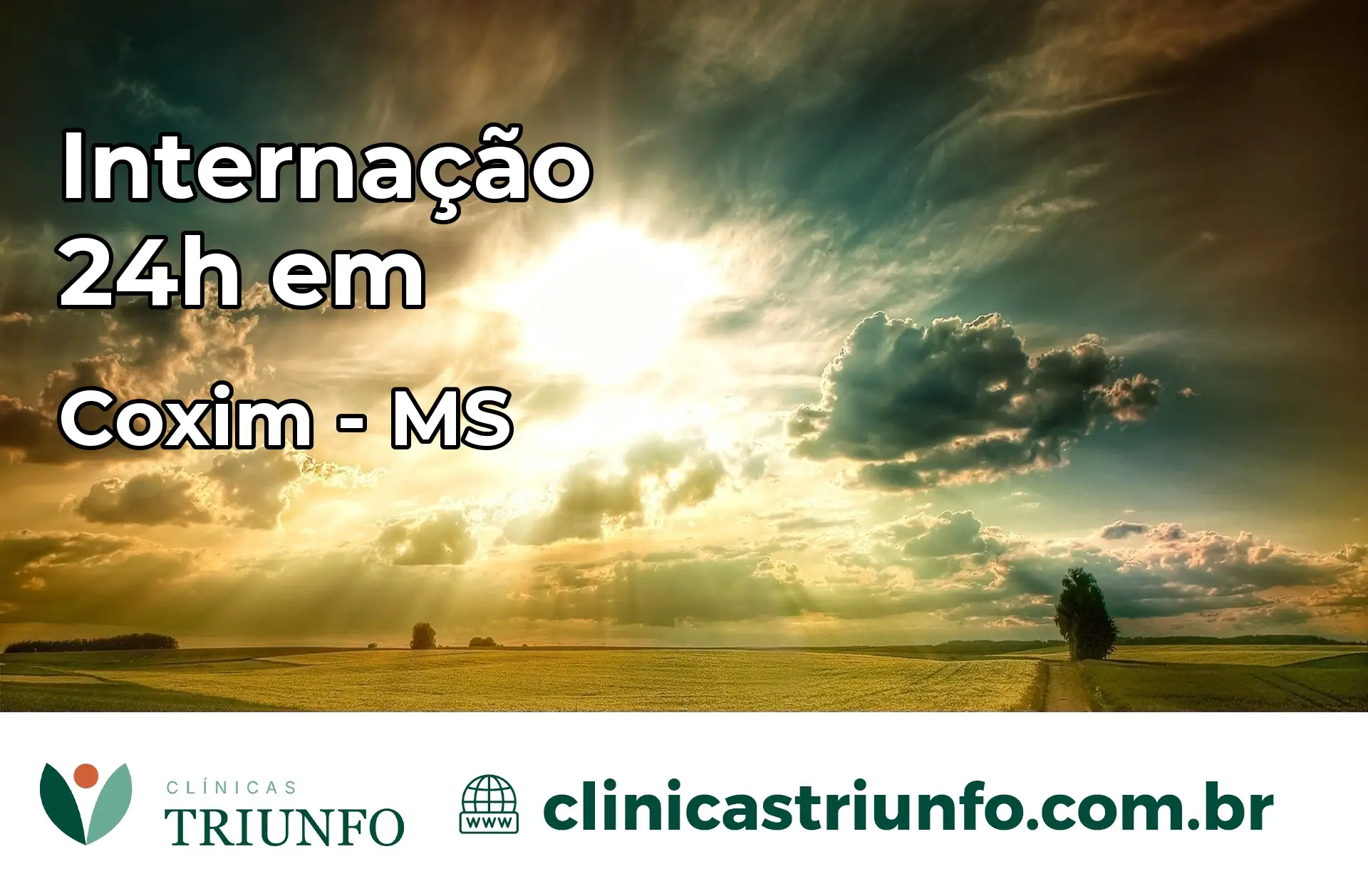 Internação 24 horas em Coxim – MS