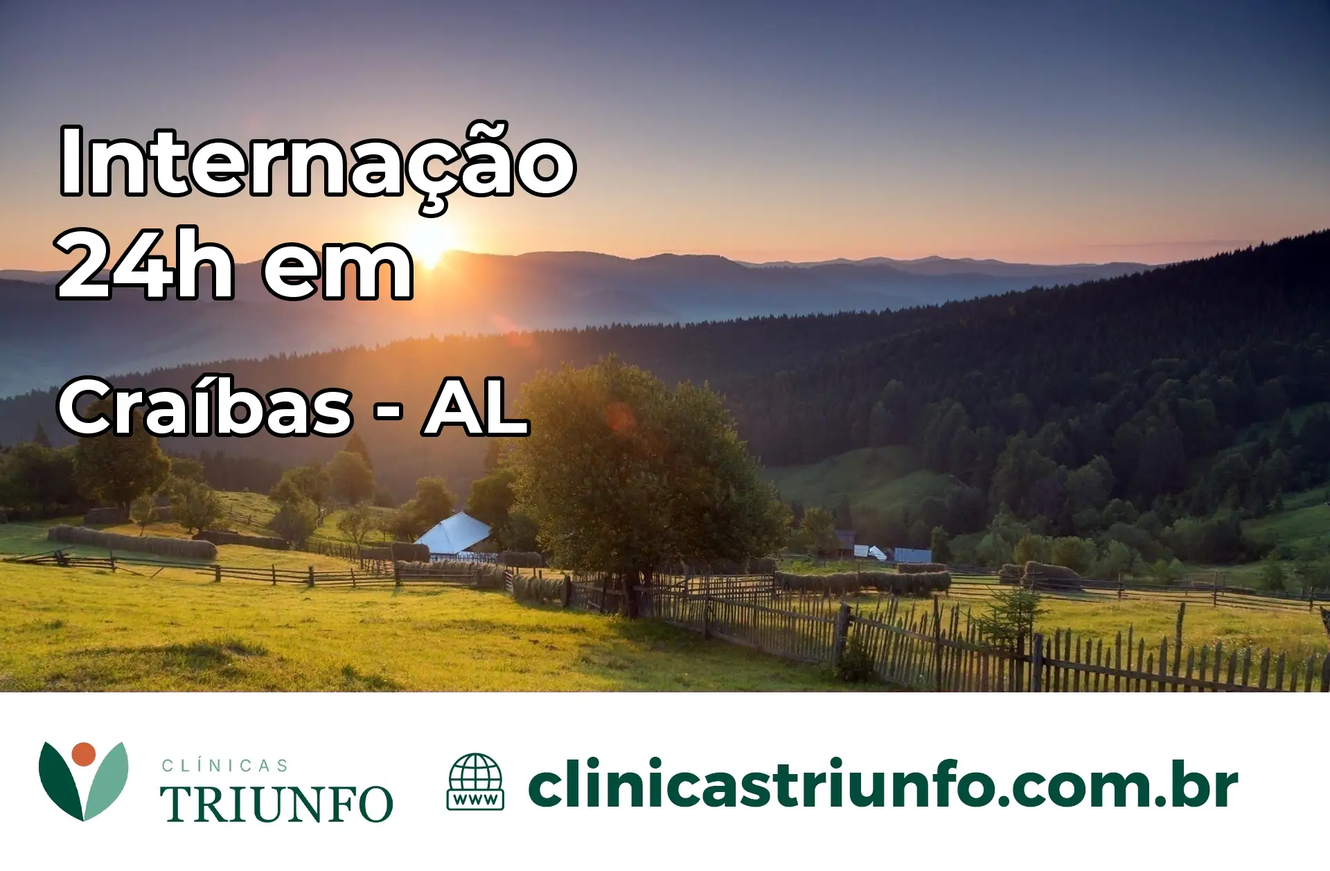Internação 24 horas em Craíbas – AL