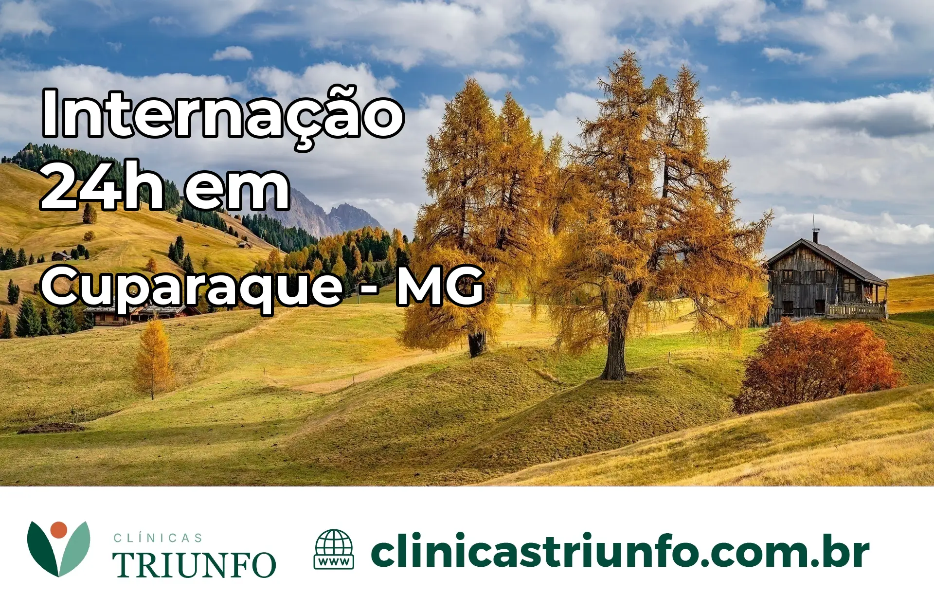Internação 24 horas em Cuparaque – MG