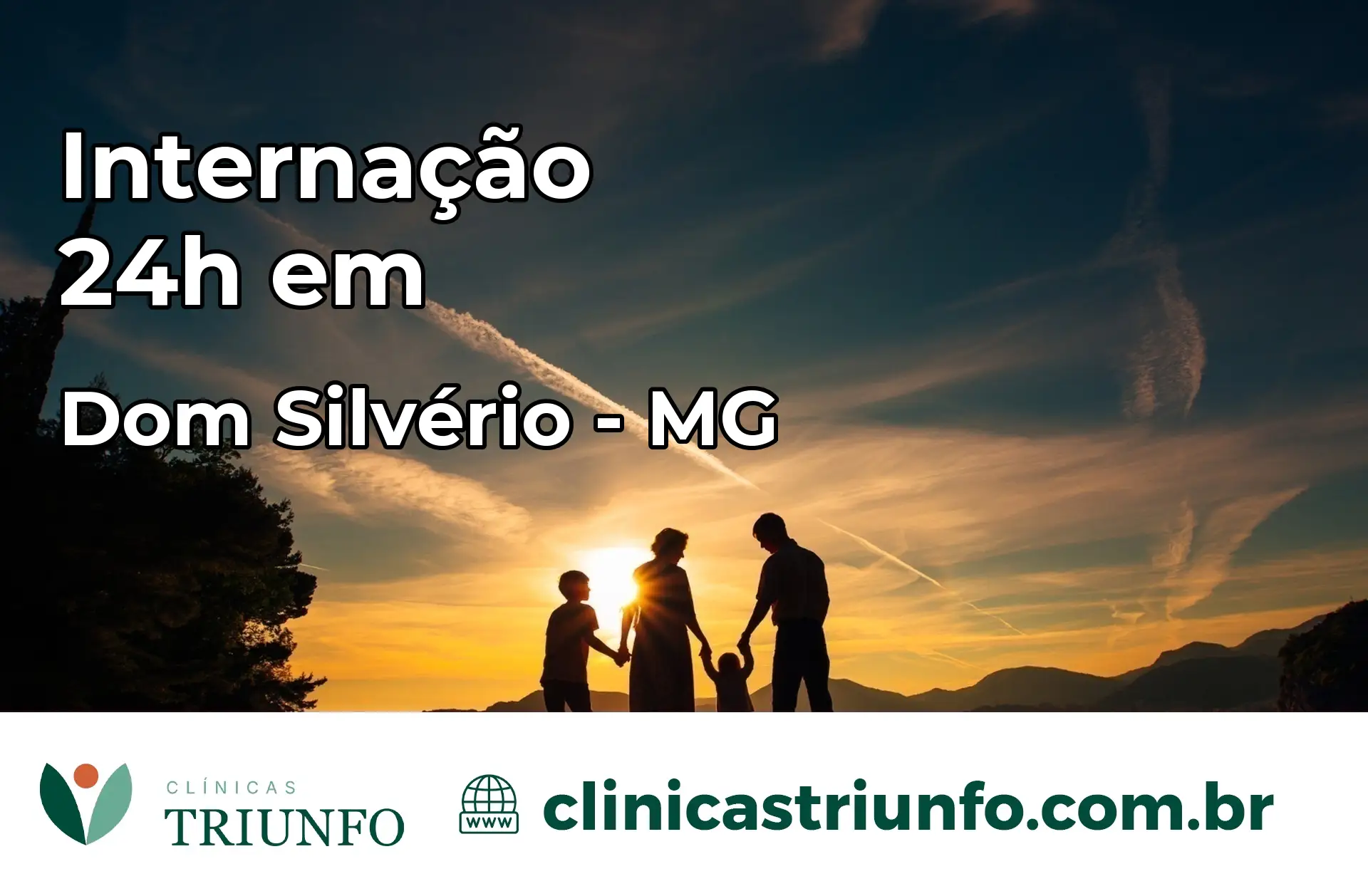Internação 24 horas em Dom Silvério – MG