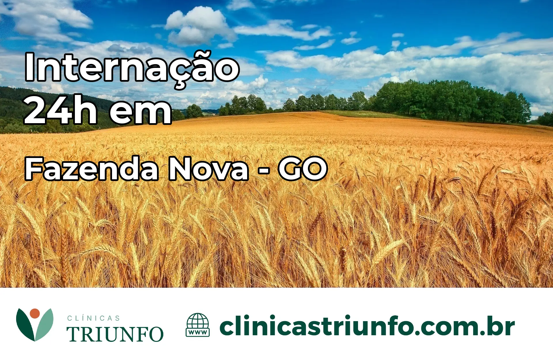 Internação 24 horas em Fazenda Nova – GO