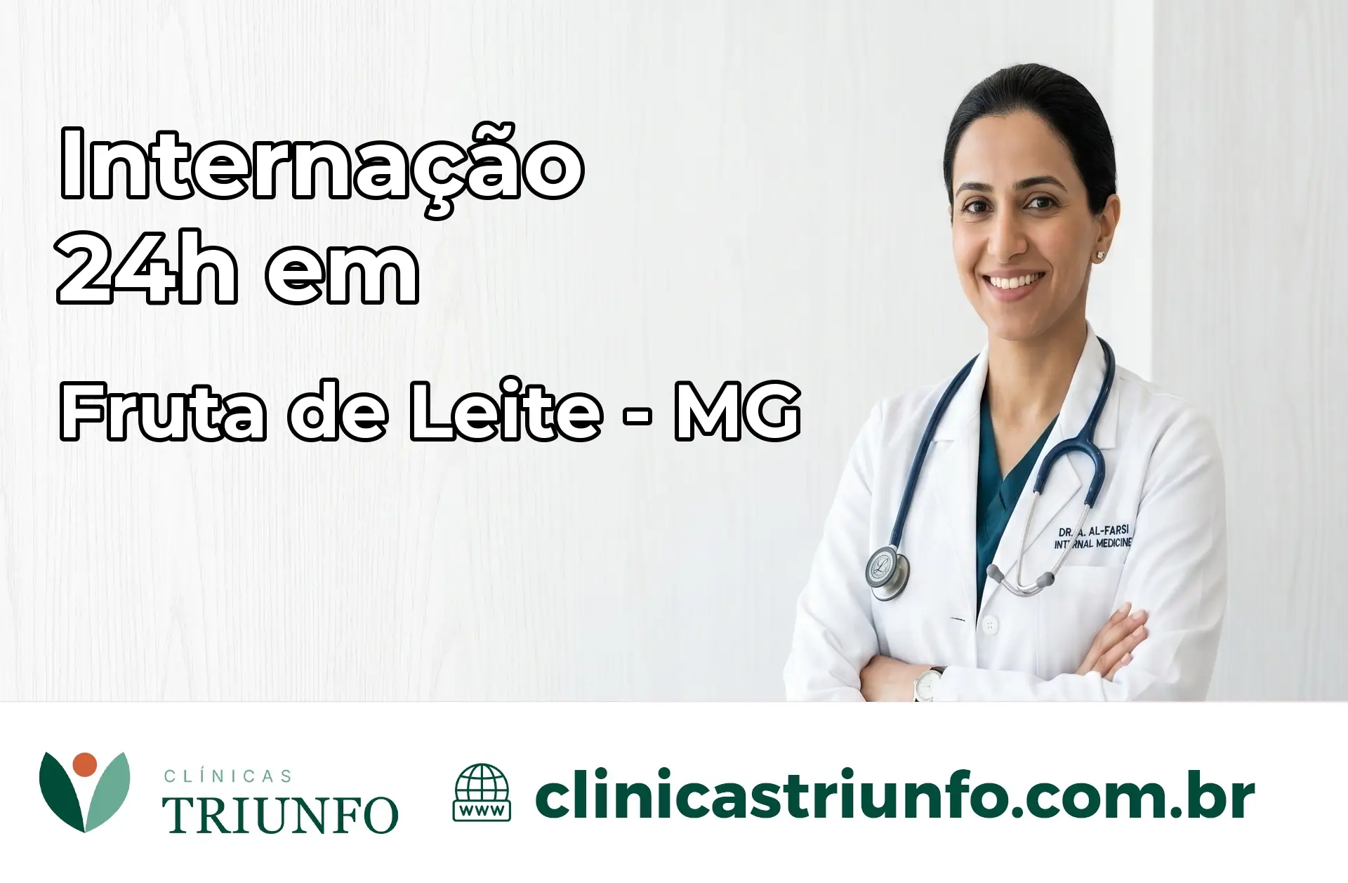 Internação 24 horas em Fruta de Leite – MG