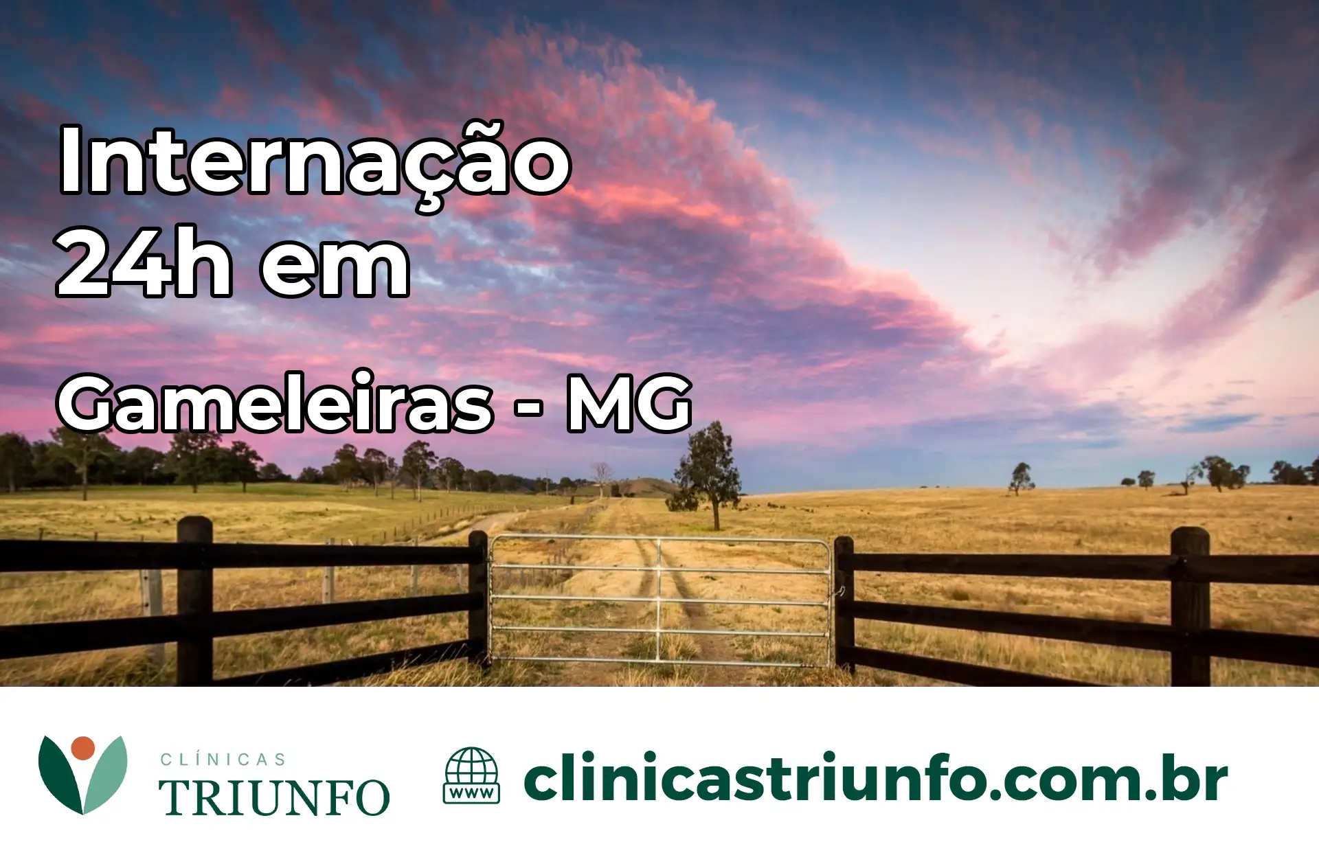 Internação 24 horas em Gameleiras – MG