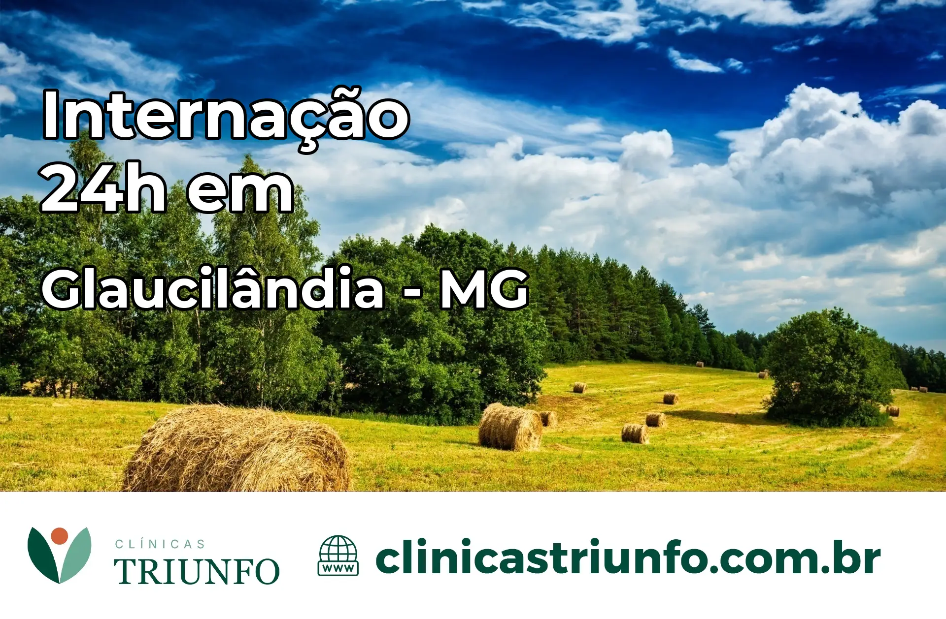 Internação 24 horas em Glaucilândia – MG