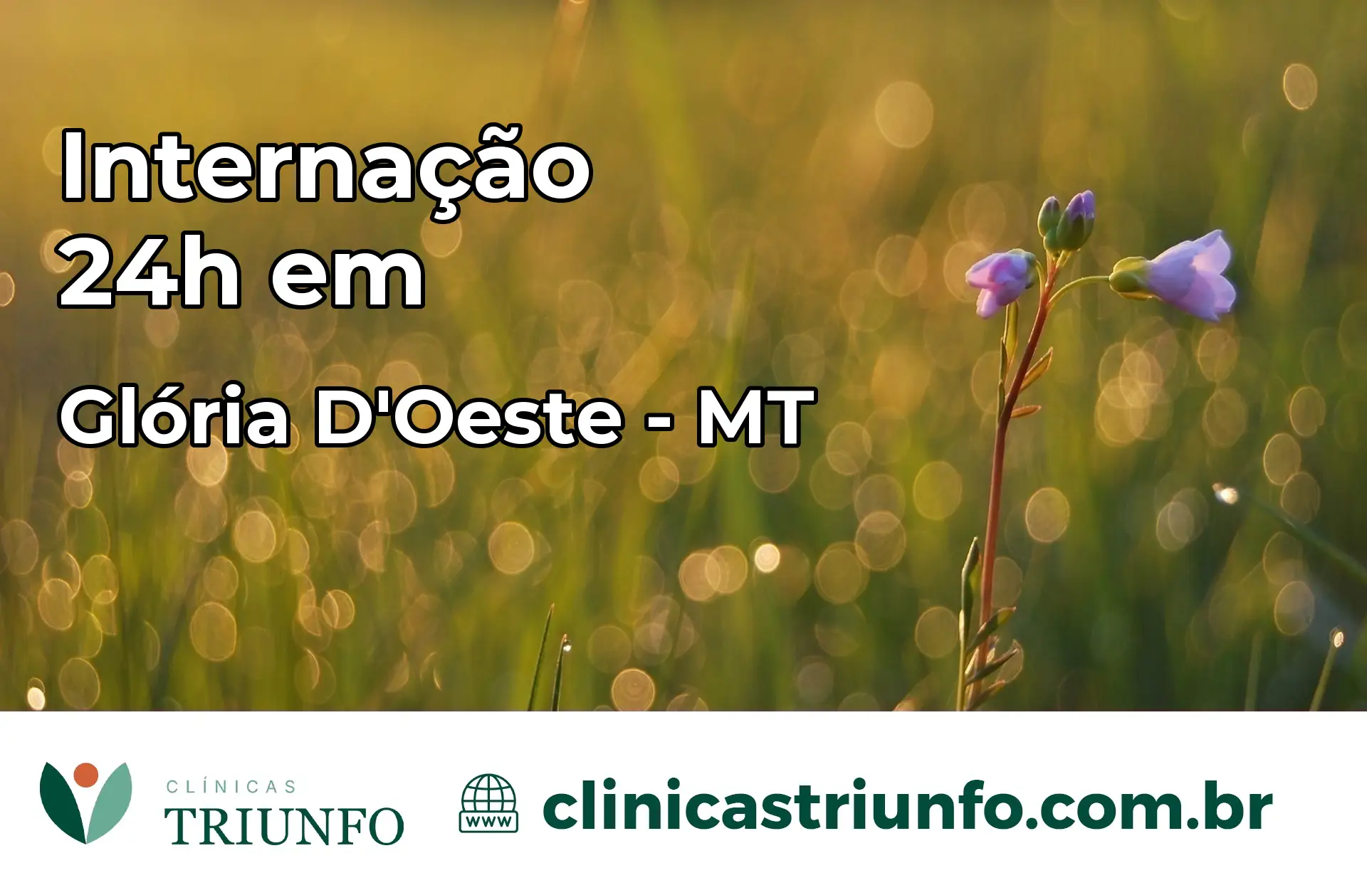 Internação 24 horas em Glória D'Oeste – MT