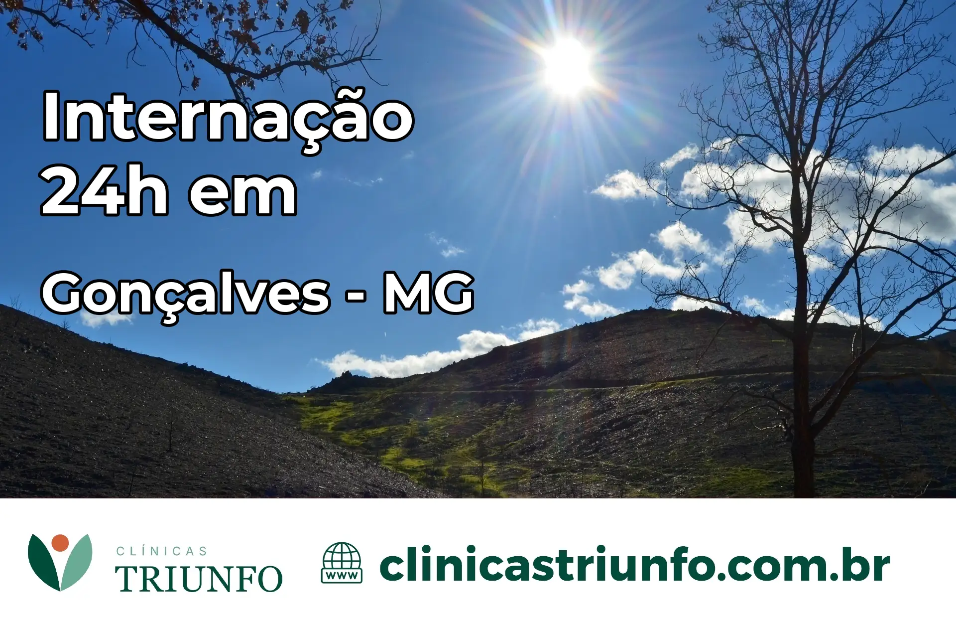 Internação 24 horas em Gonçalves – MG