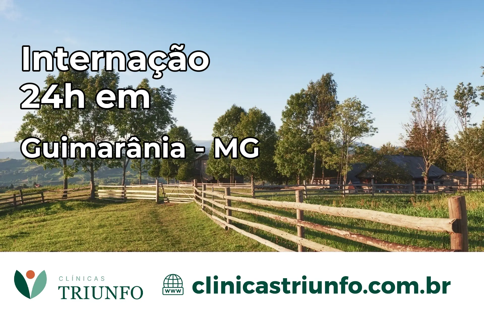 Internação 24 horas em Guimarânia – MG
