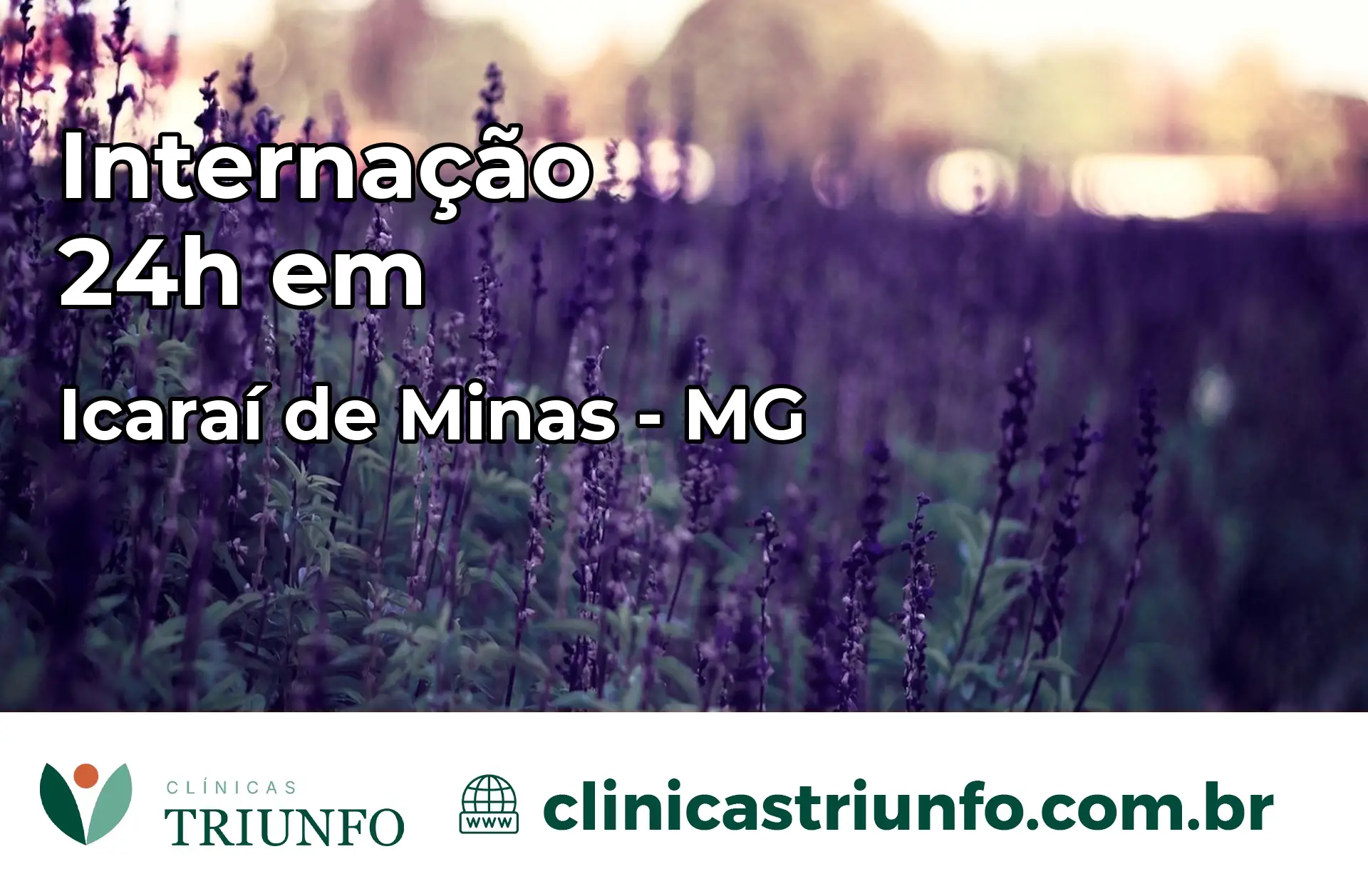 Internação 24 horas em Icaraí de Minas – MG