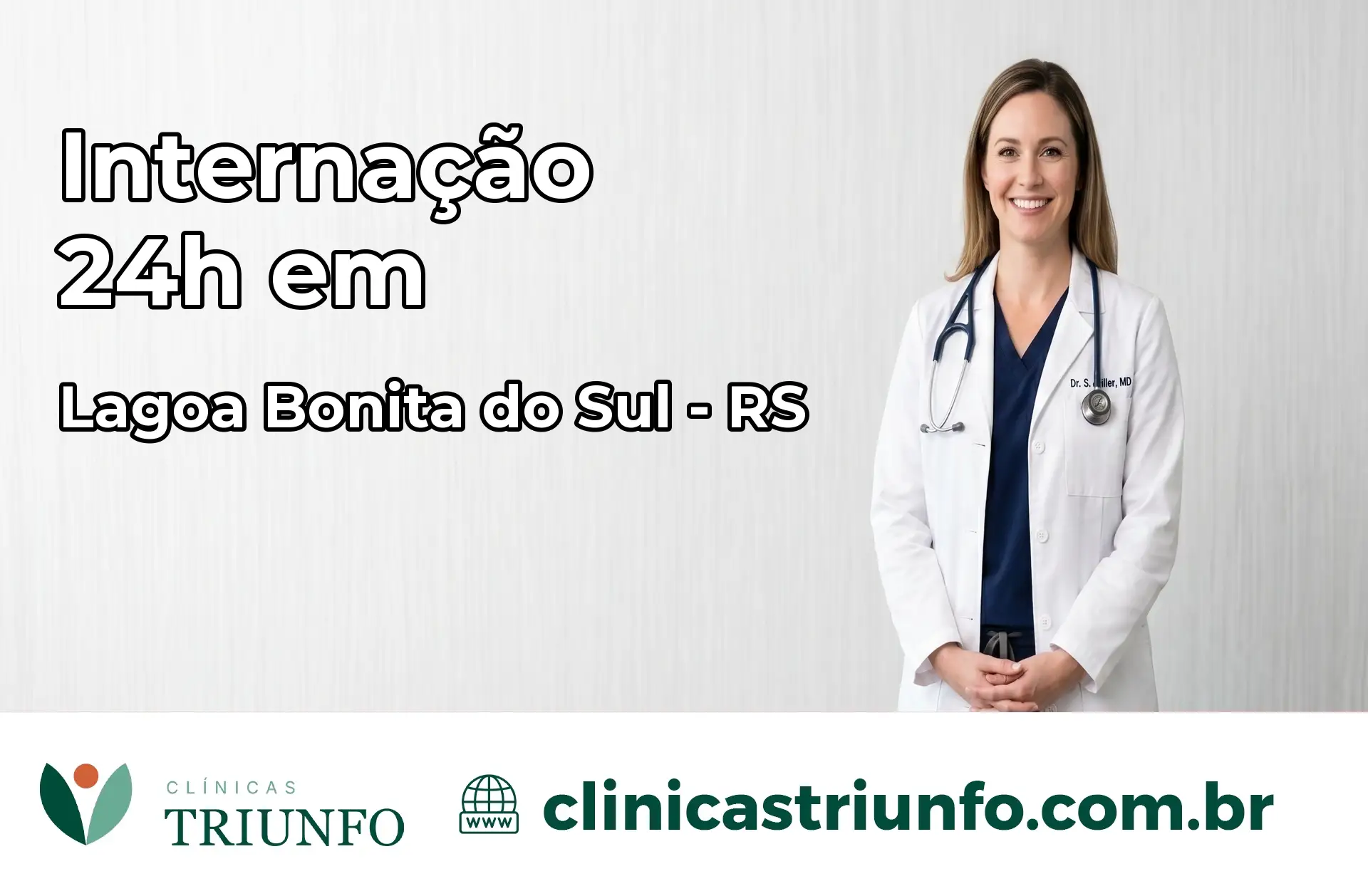 Internação 24 horas em Lagoa Bonita do Sul – RS