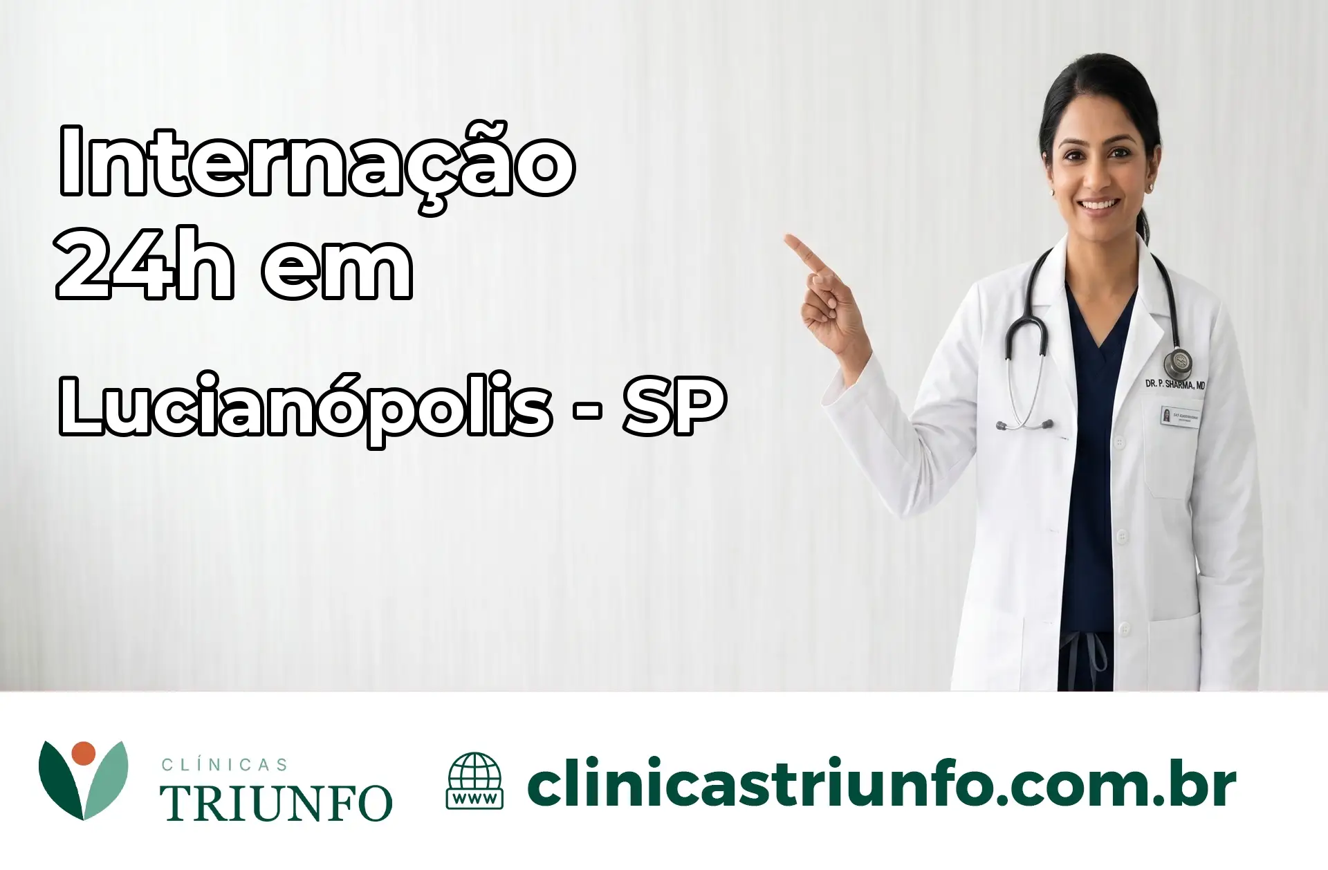 Internação 24 horas em Lucianópolis – SP