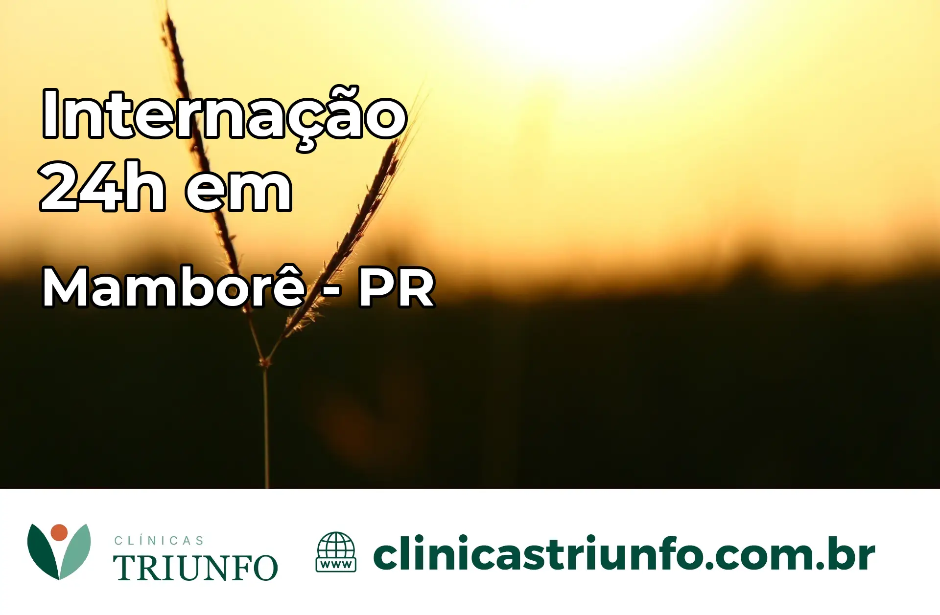 Internação 24 horas em Mamborê – PR