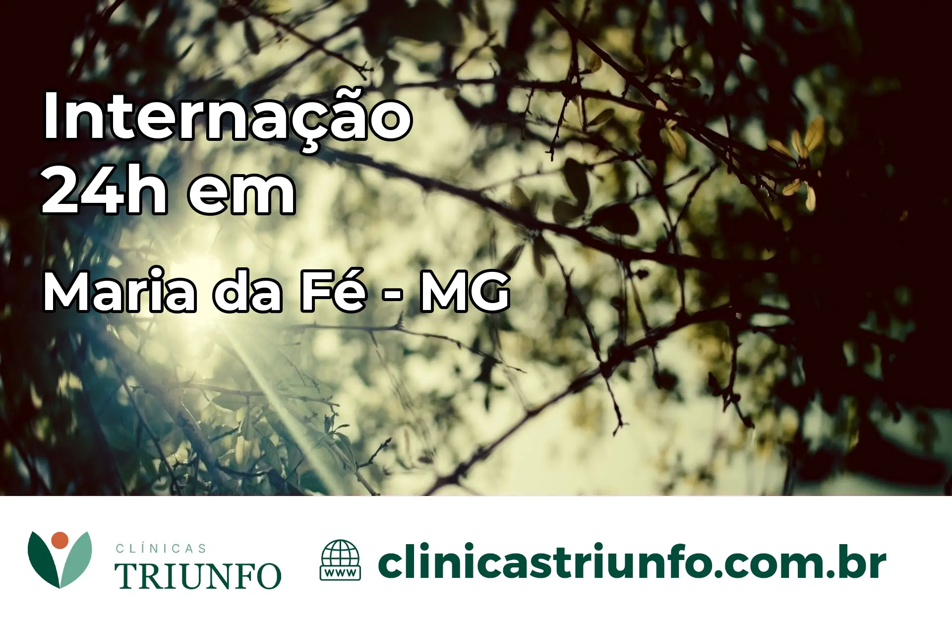 Internação 24 horas em Maria da Fé – MG
