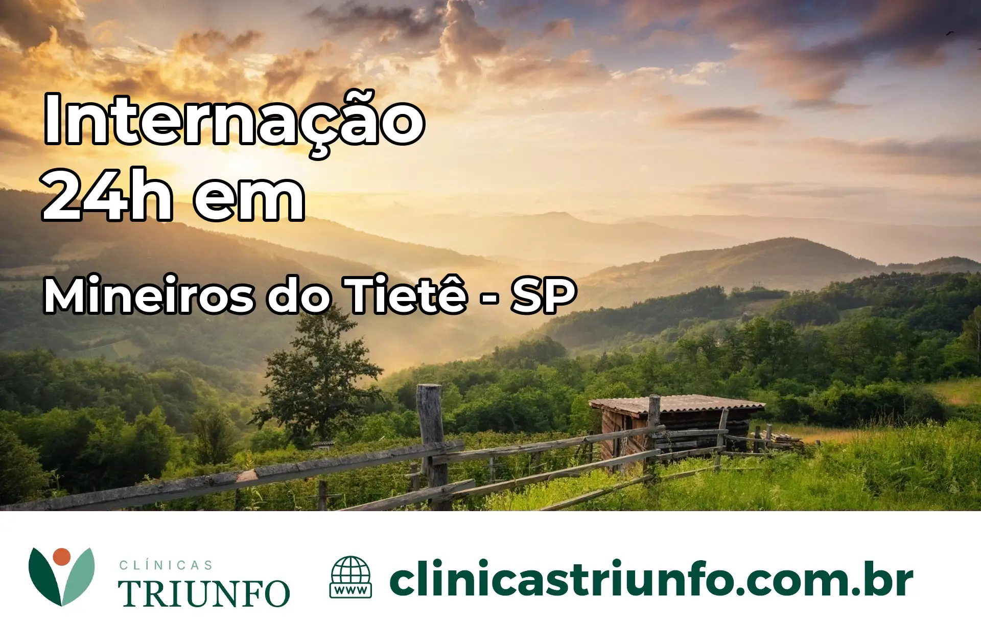Internação 24 horas em Mineiros do Tietê – SP