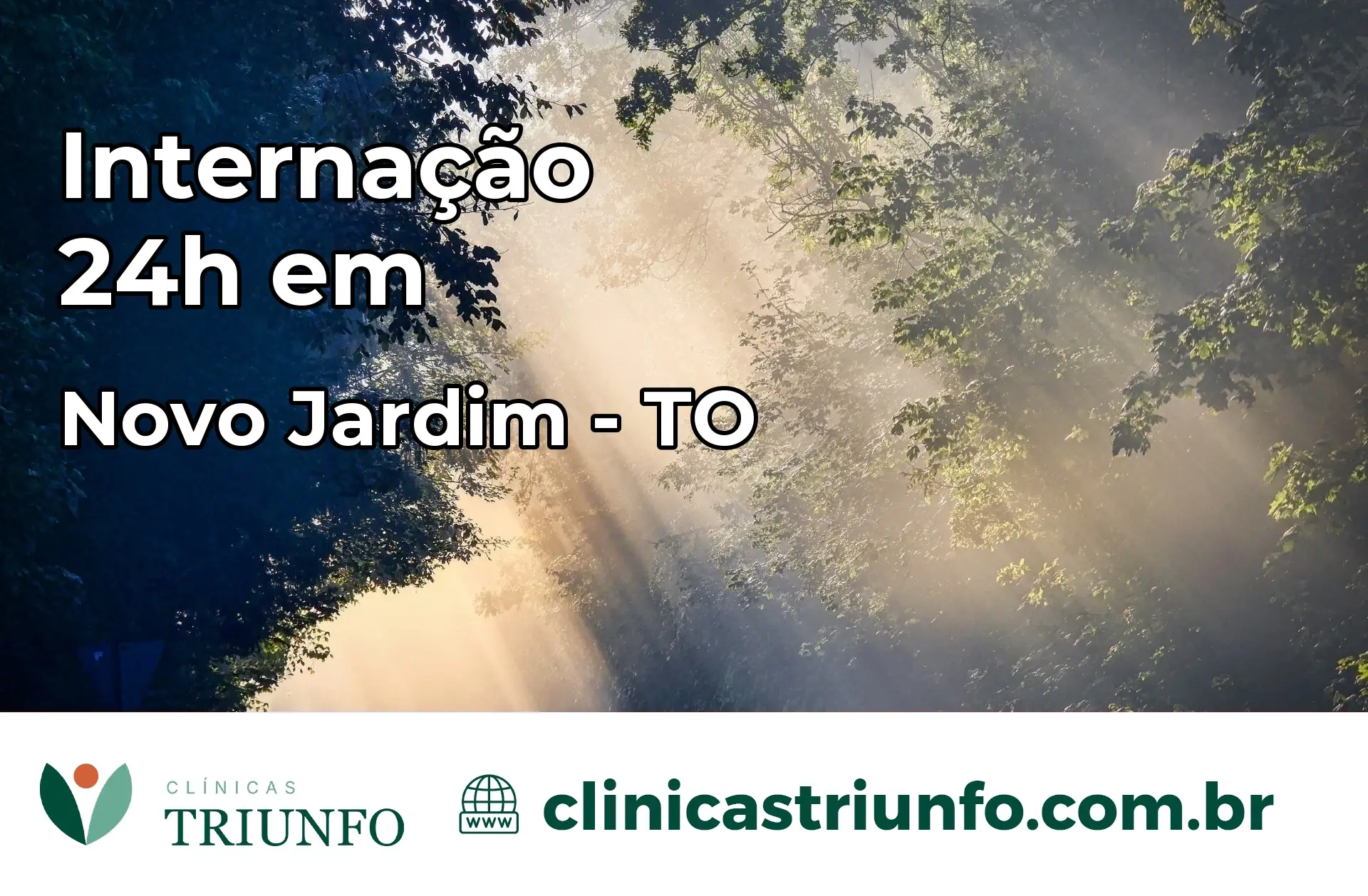 Internação 24 horas em Novo Jardim – TO