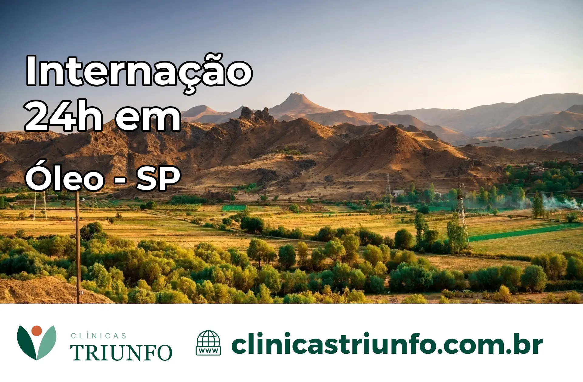 Internação 24 horas em Óleo – SP