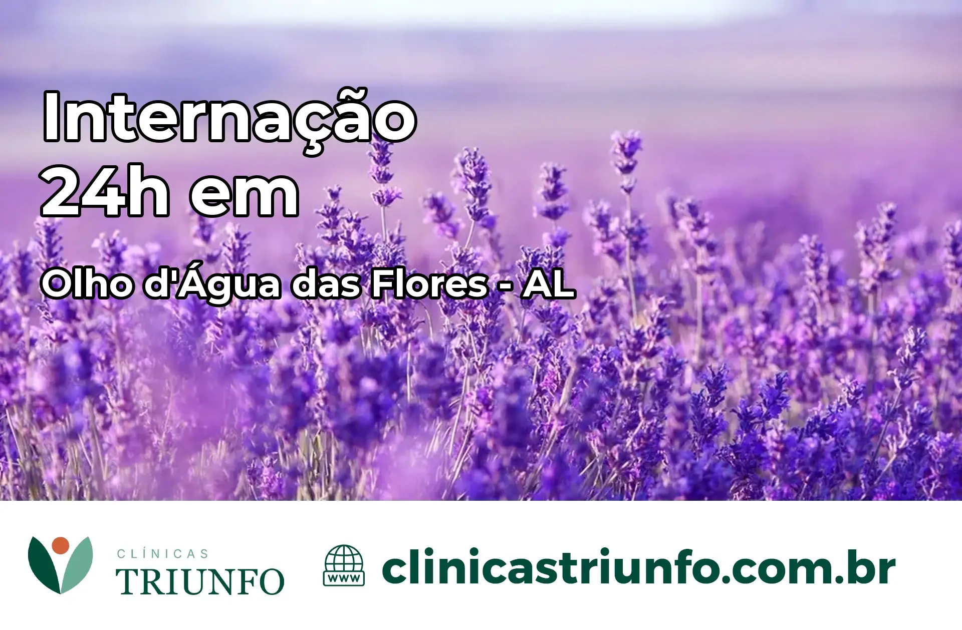 Internação 24 horas em Olho d'Água das Flores – AL