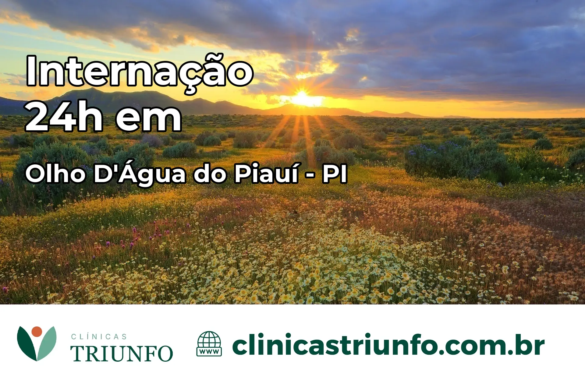 Internação 24 horas em Olho D'Água do Piauí – PI