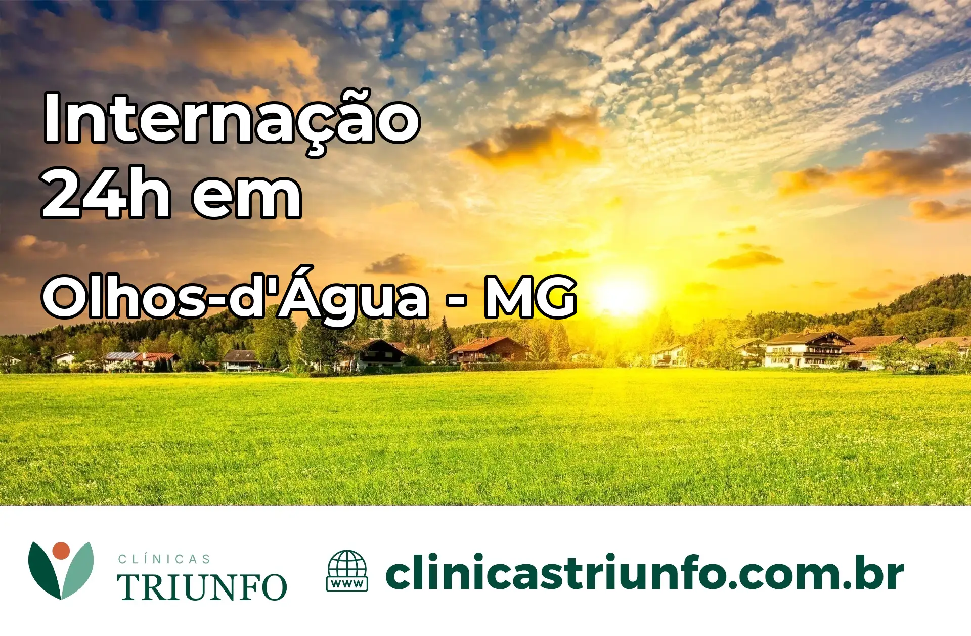 Internação 24 horas em Olhos-d'Água – MG