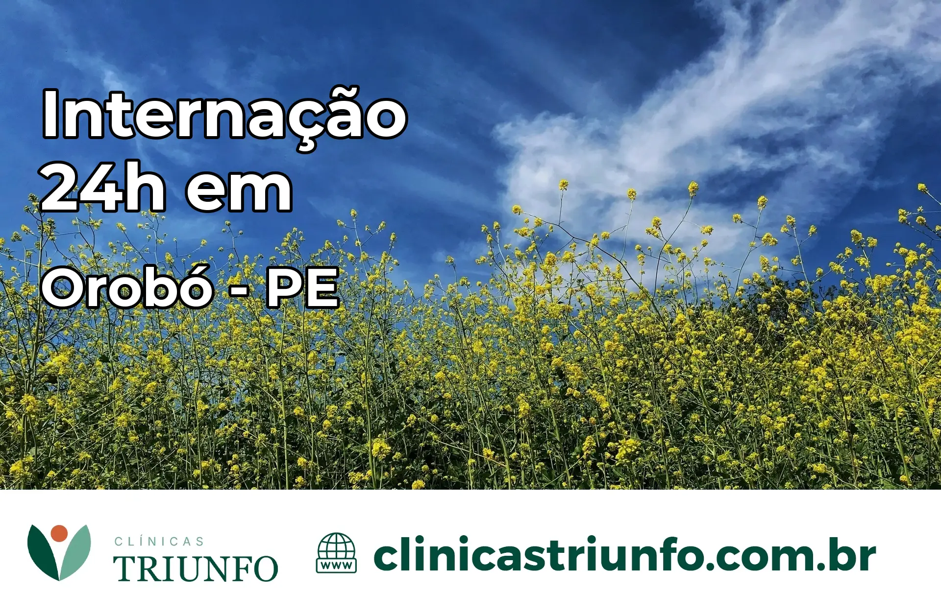 Internação 24 horas em Orobó – PE