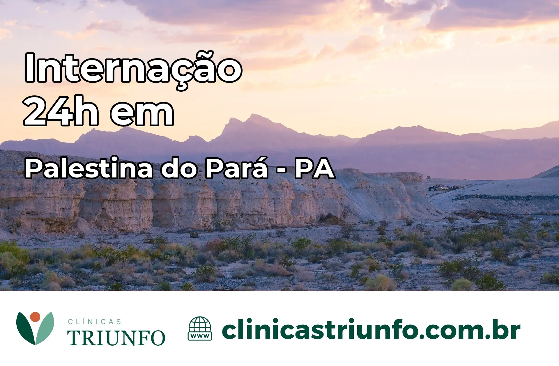 Internação 24 horas em Palestina do Pará – PA
