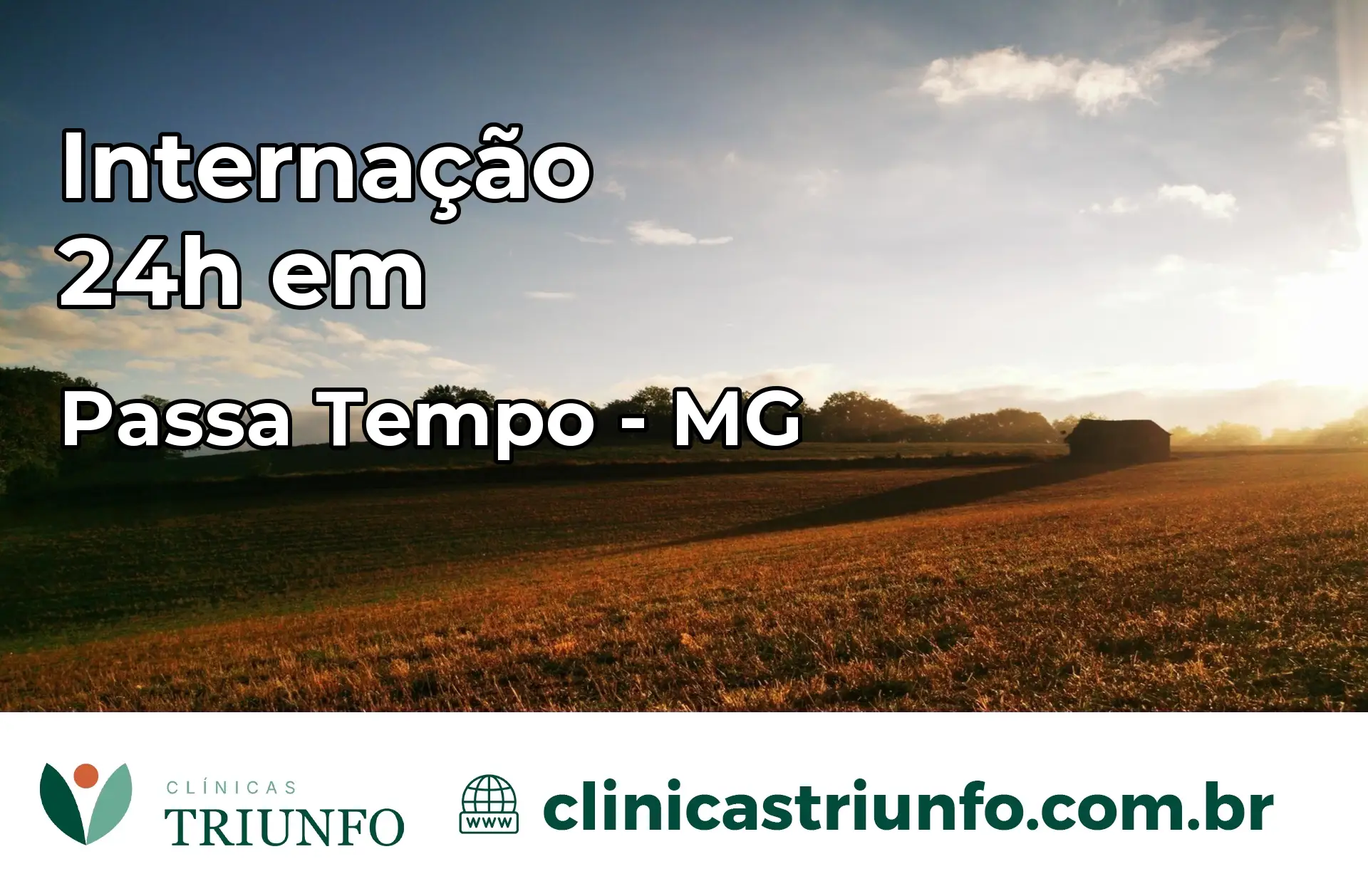 Internação 24 horas em Passa Tempo – MG